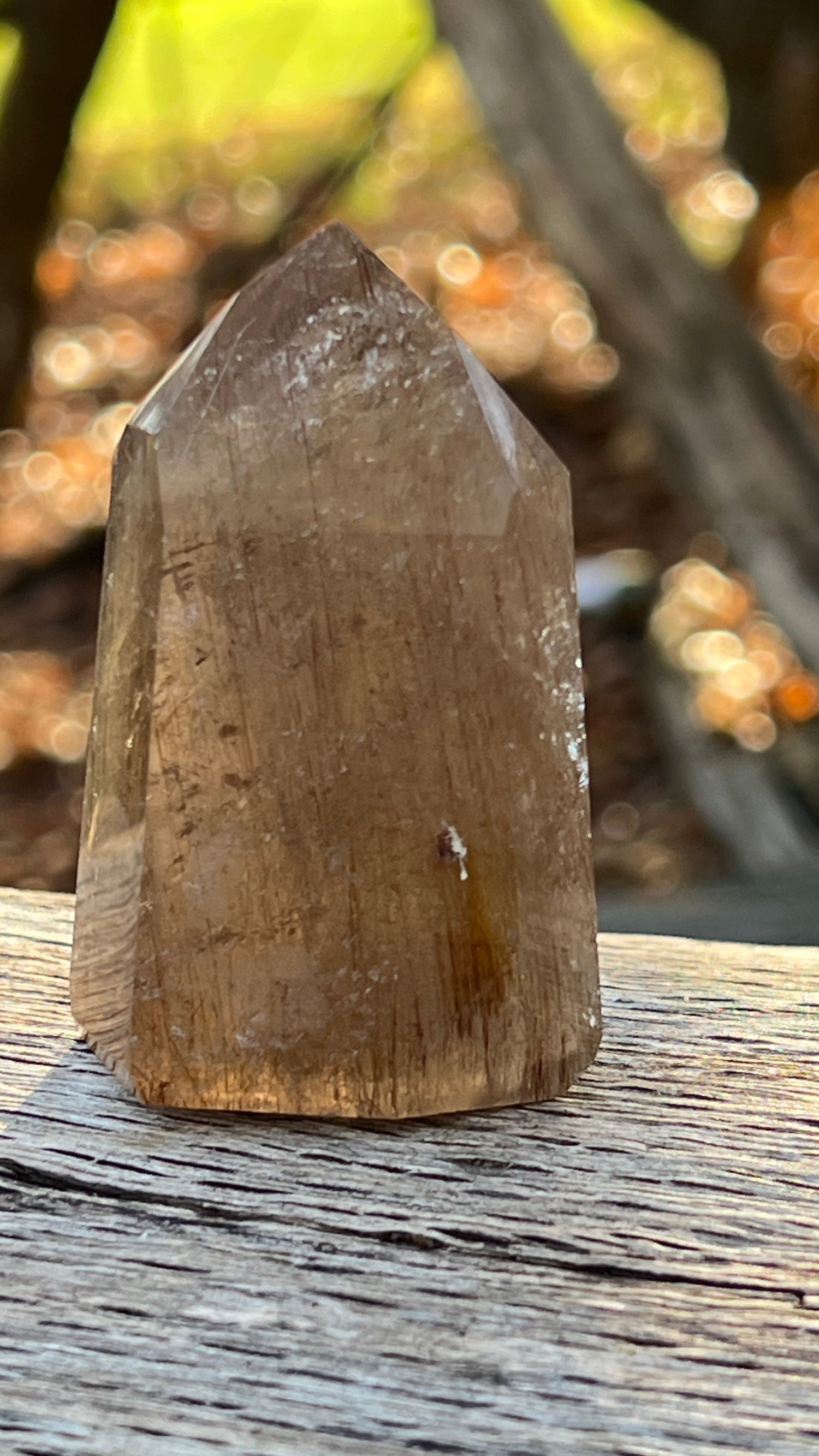 Rutilated Quartz , Channeling Point from Brazil