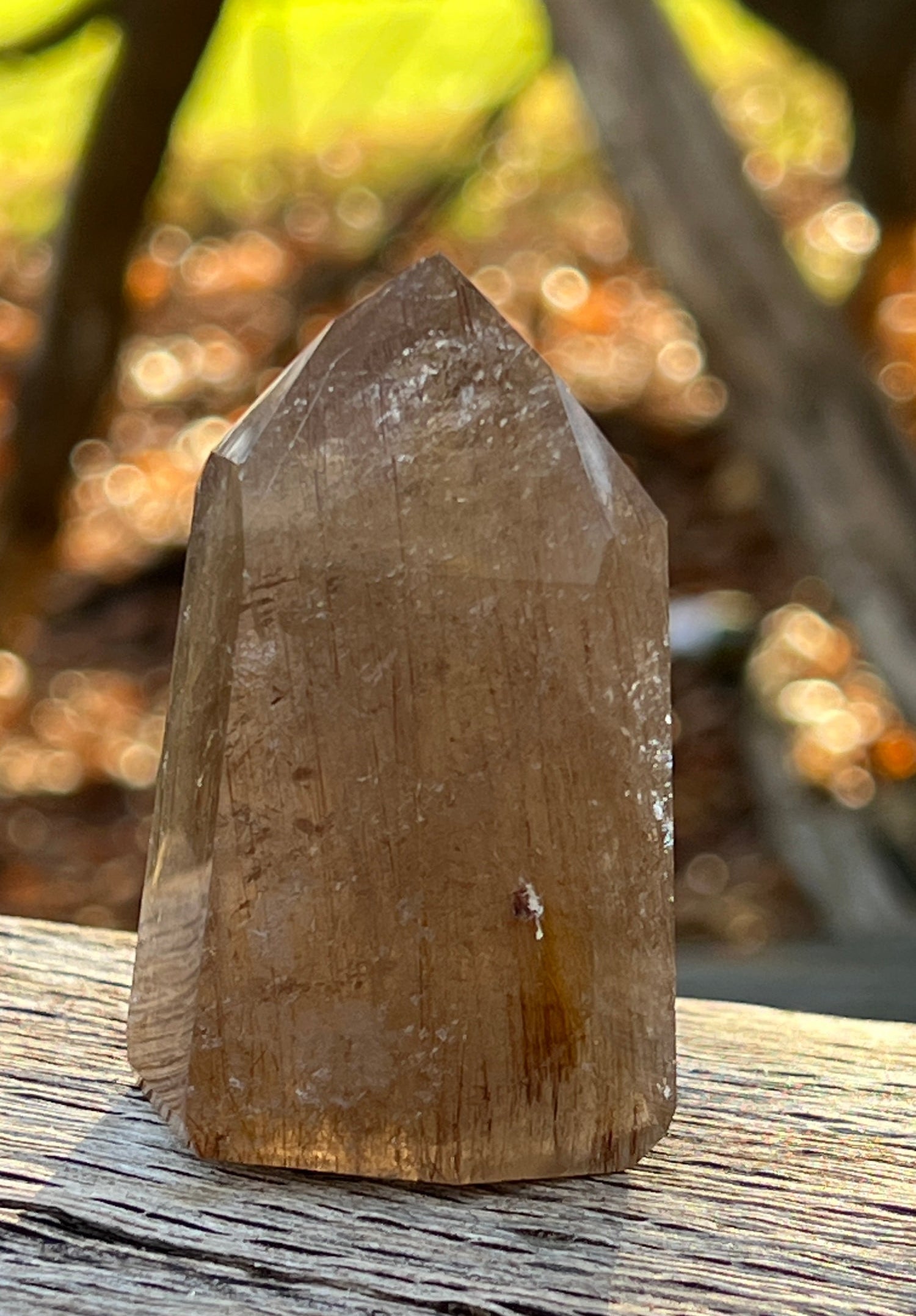 Rutilated Quartz , Channeling Point from Brazil