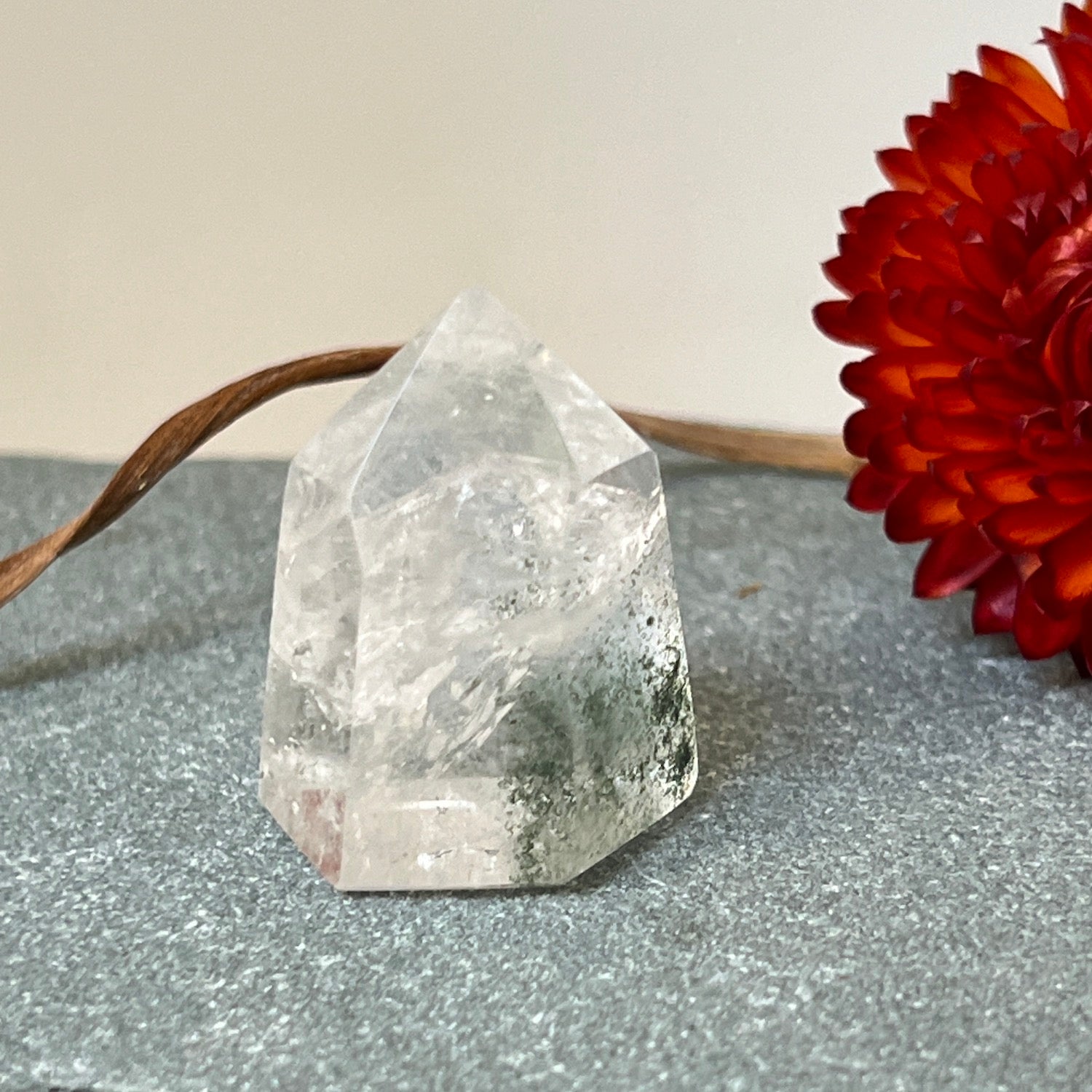 short chlorite manifestor point from Madagascar