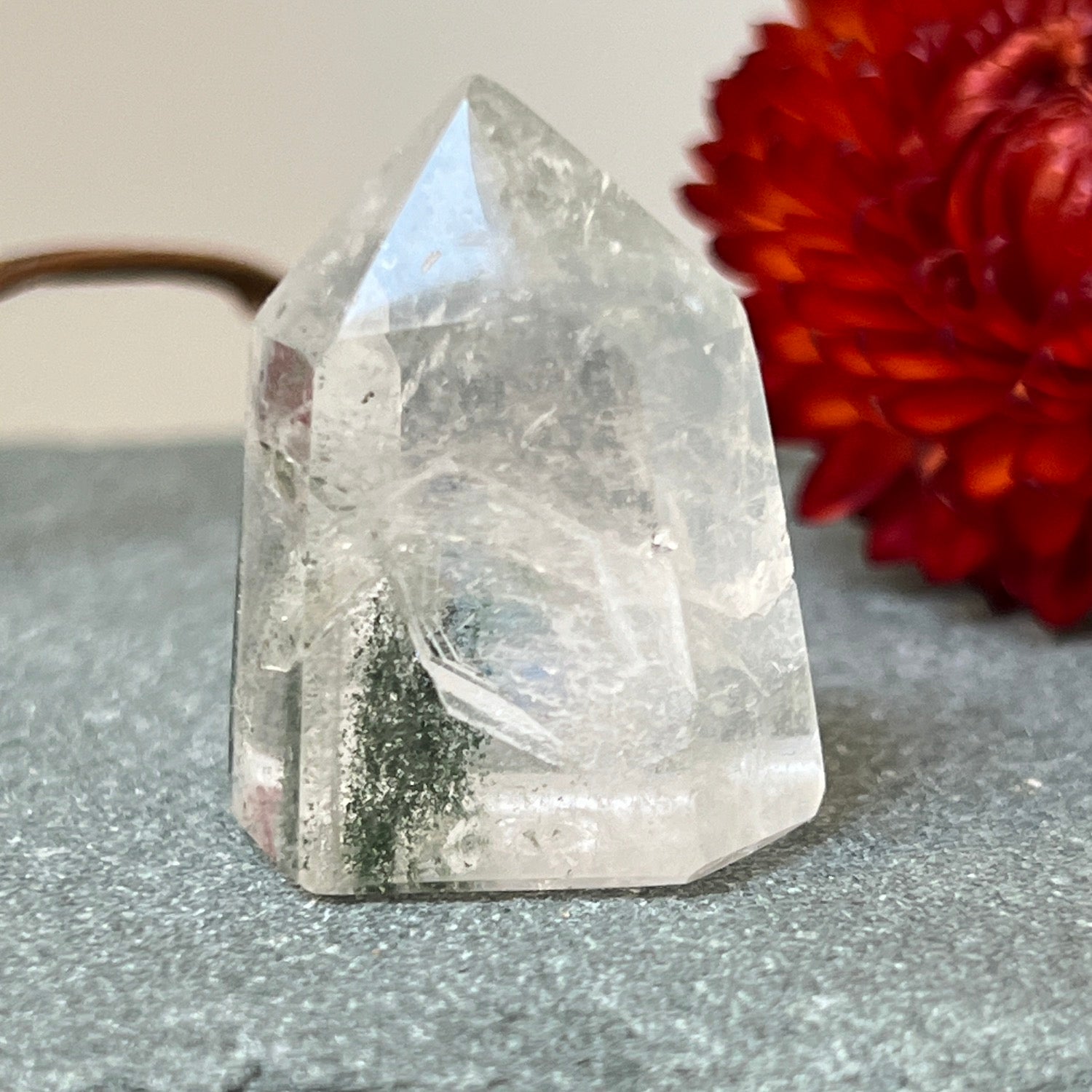 short chlorite manifestor point from Madagascar