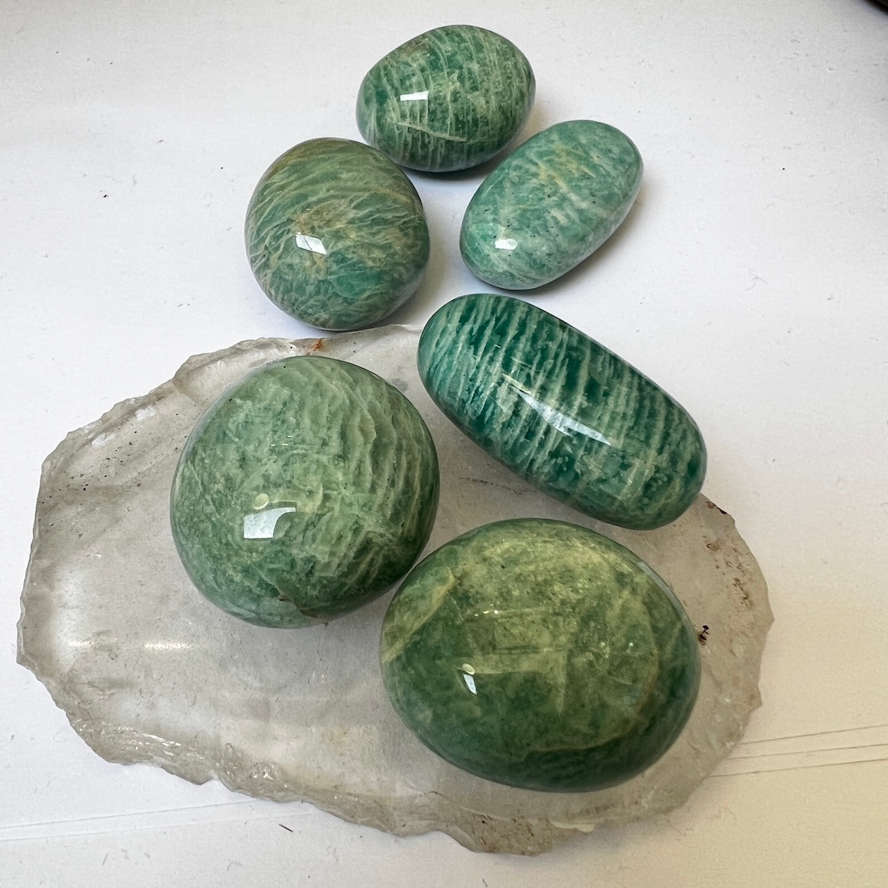 Amazonite Palm Pebble from Madagascar