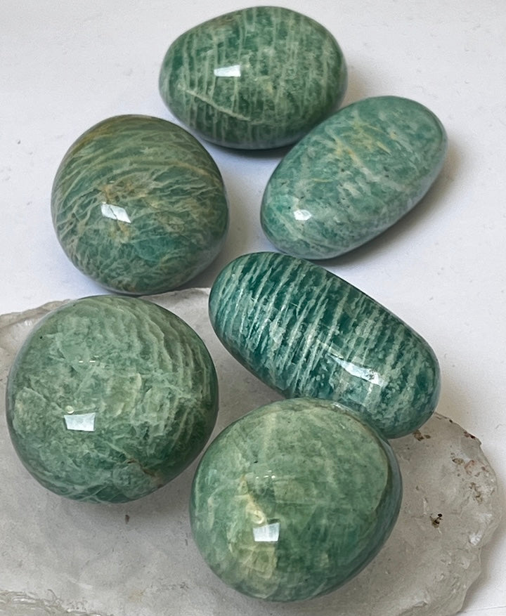 Amazonite Palm Pebble from Madagascar