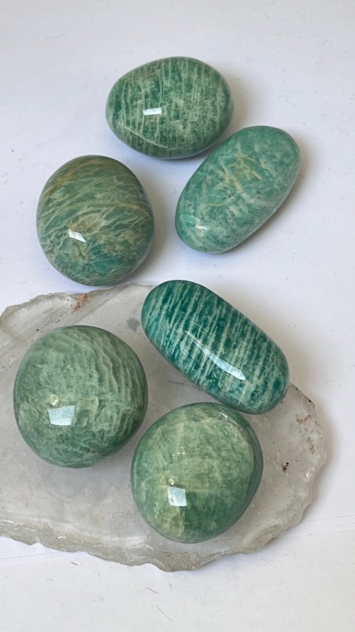 Amazonite Palm Pebble from Madagascar