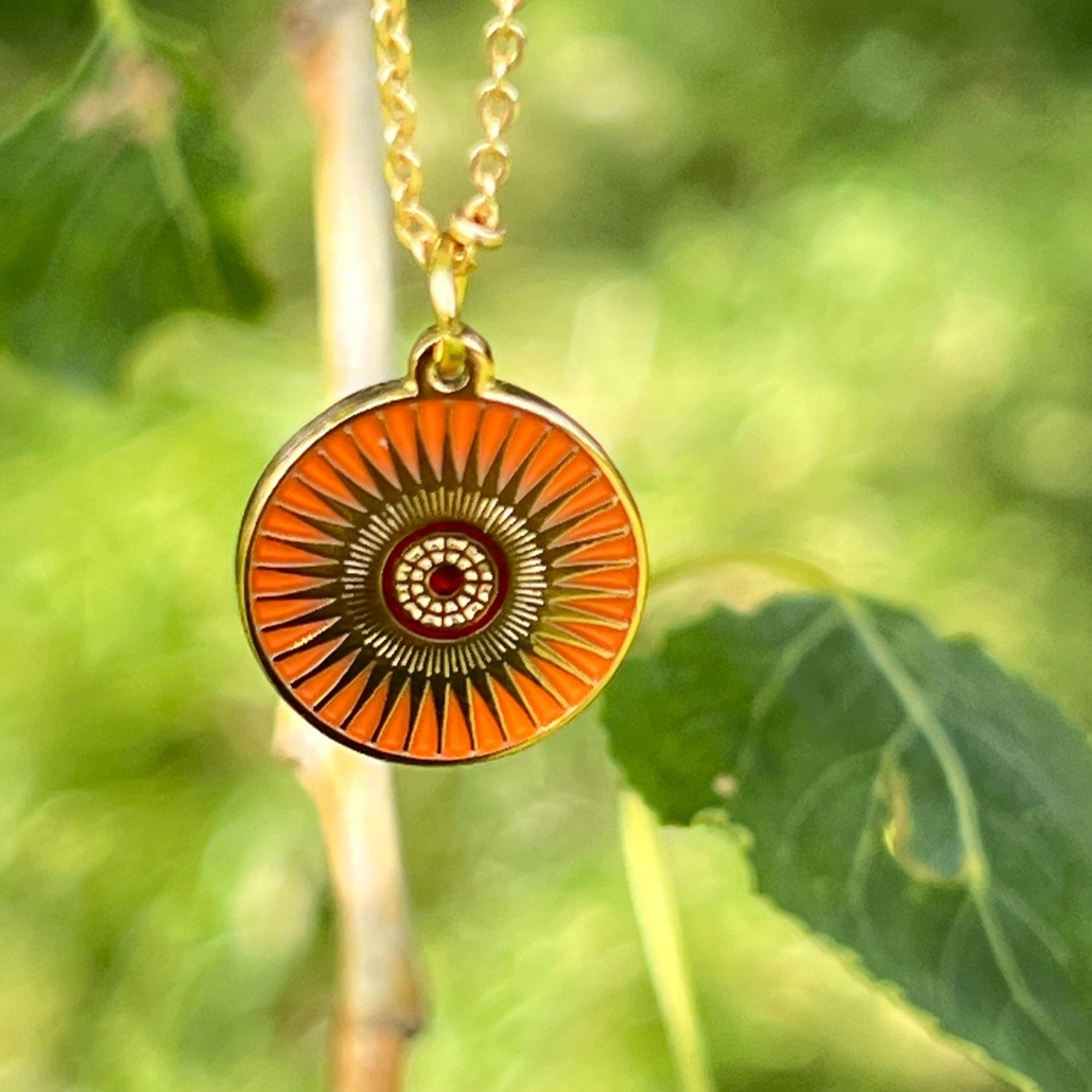 Sun Medal on  Simple Chain