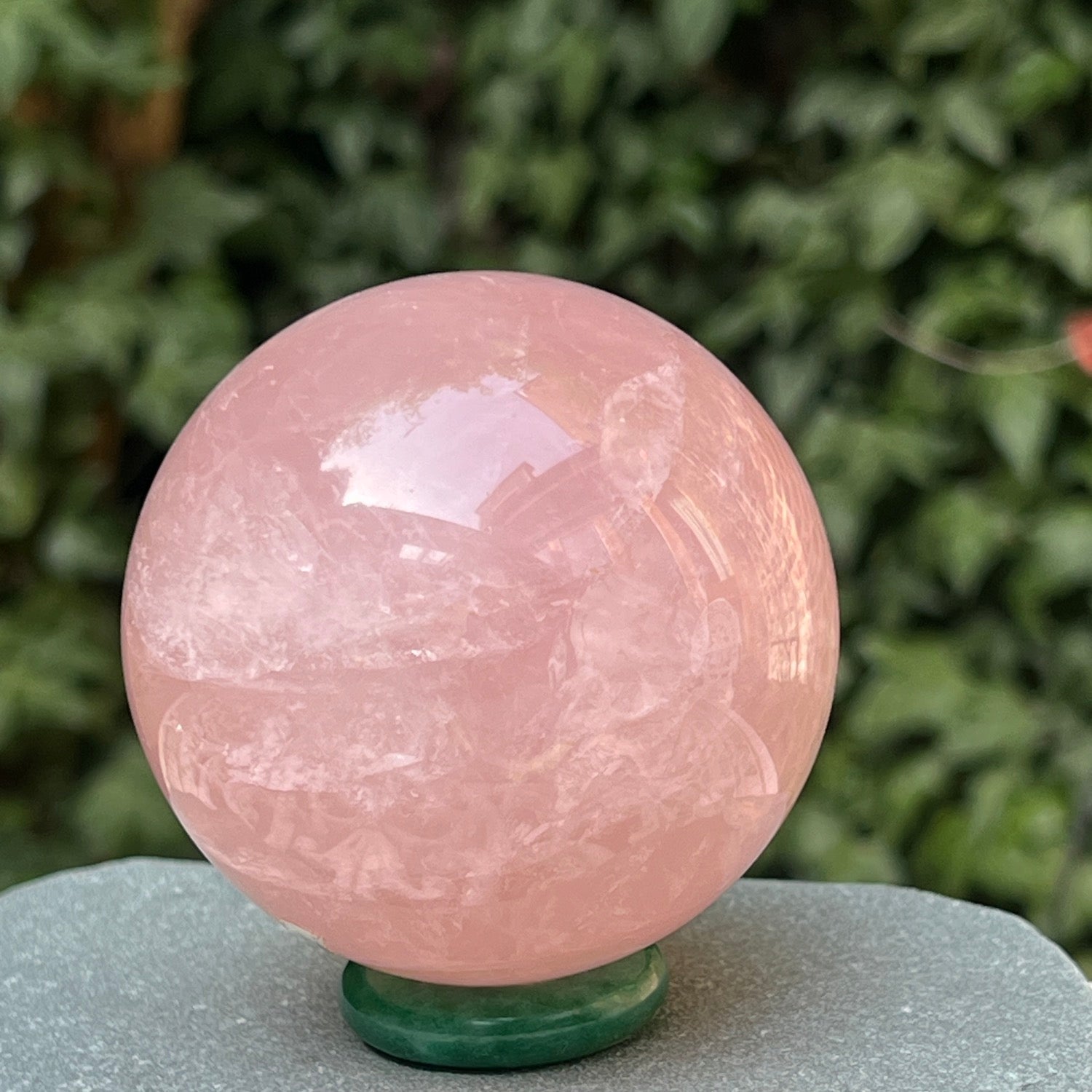 Unique Rose Quartz Ball from Madagascar