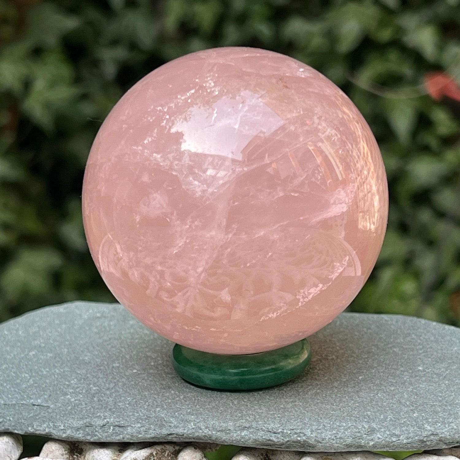 Unique Rose Quartz Ball from Madagascar