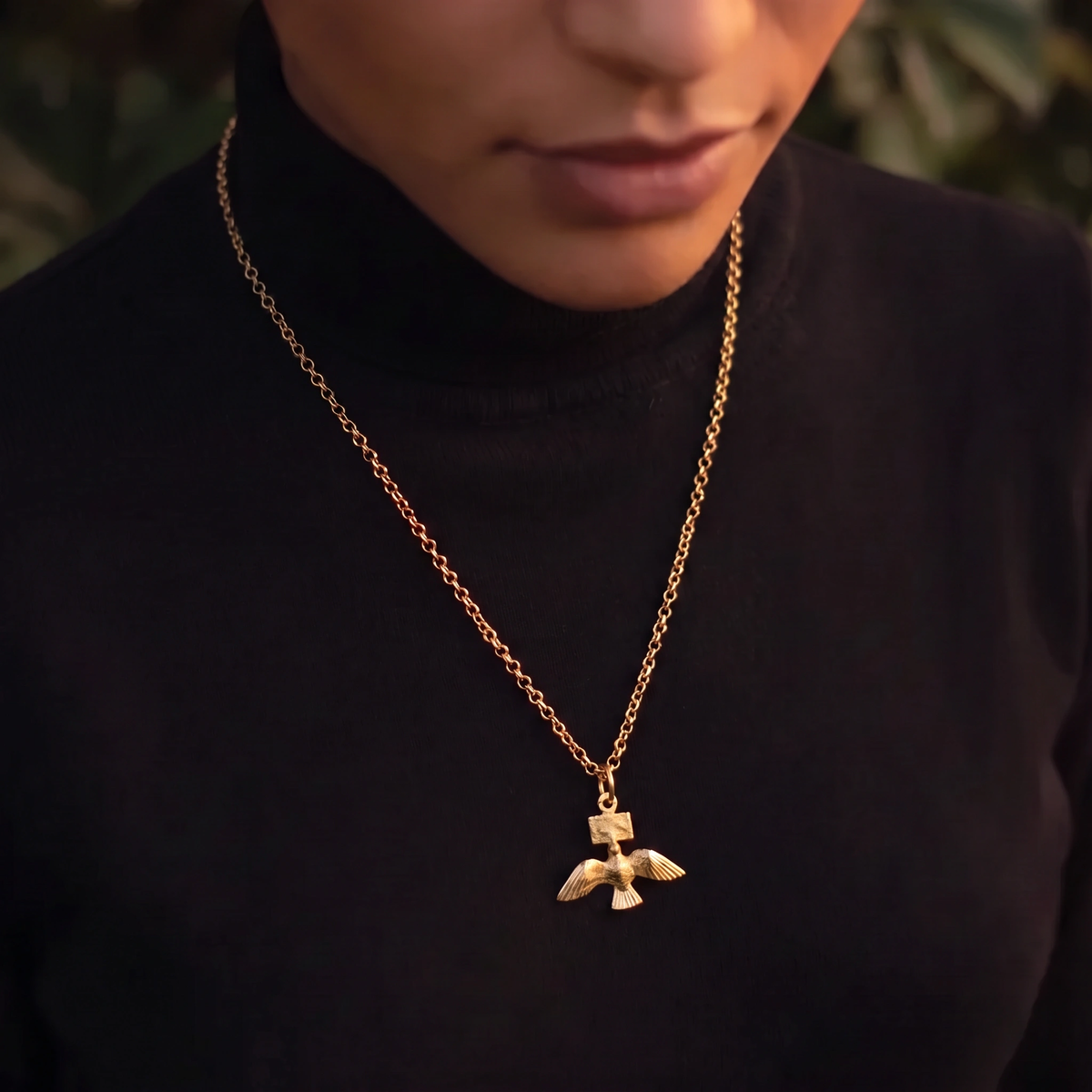 Dove  with Message  of Peace Charm