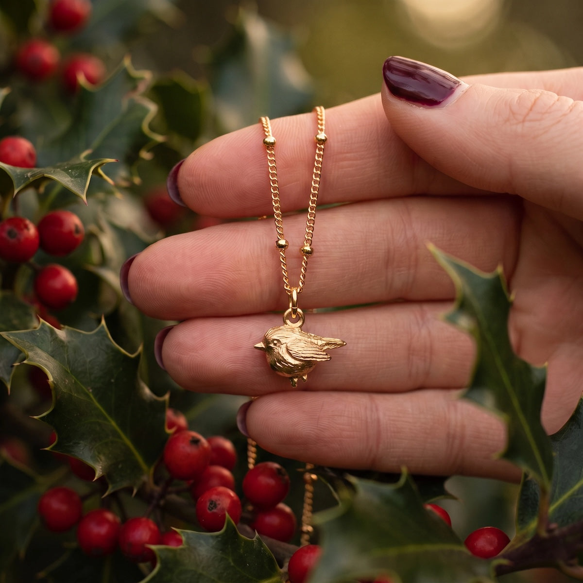 Robin Charm on Biba Chain