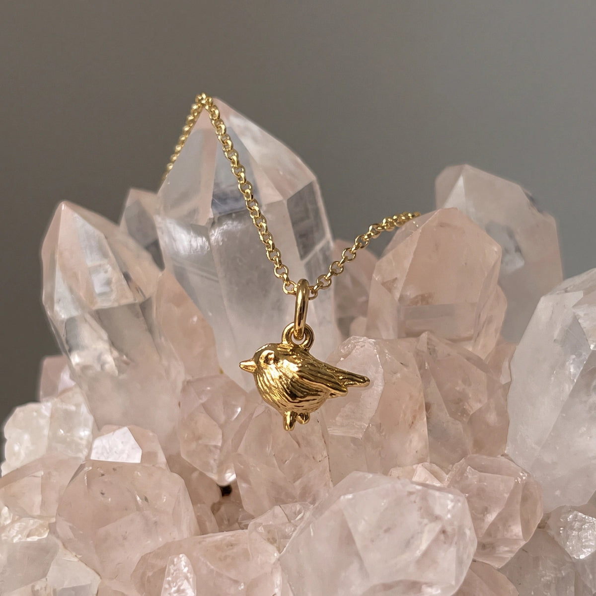 Robin Charm on Baby Belcher Chain Short Or Long