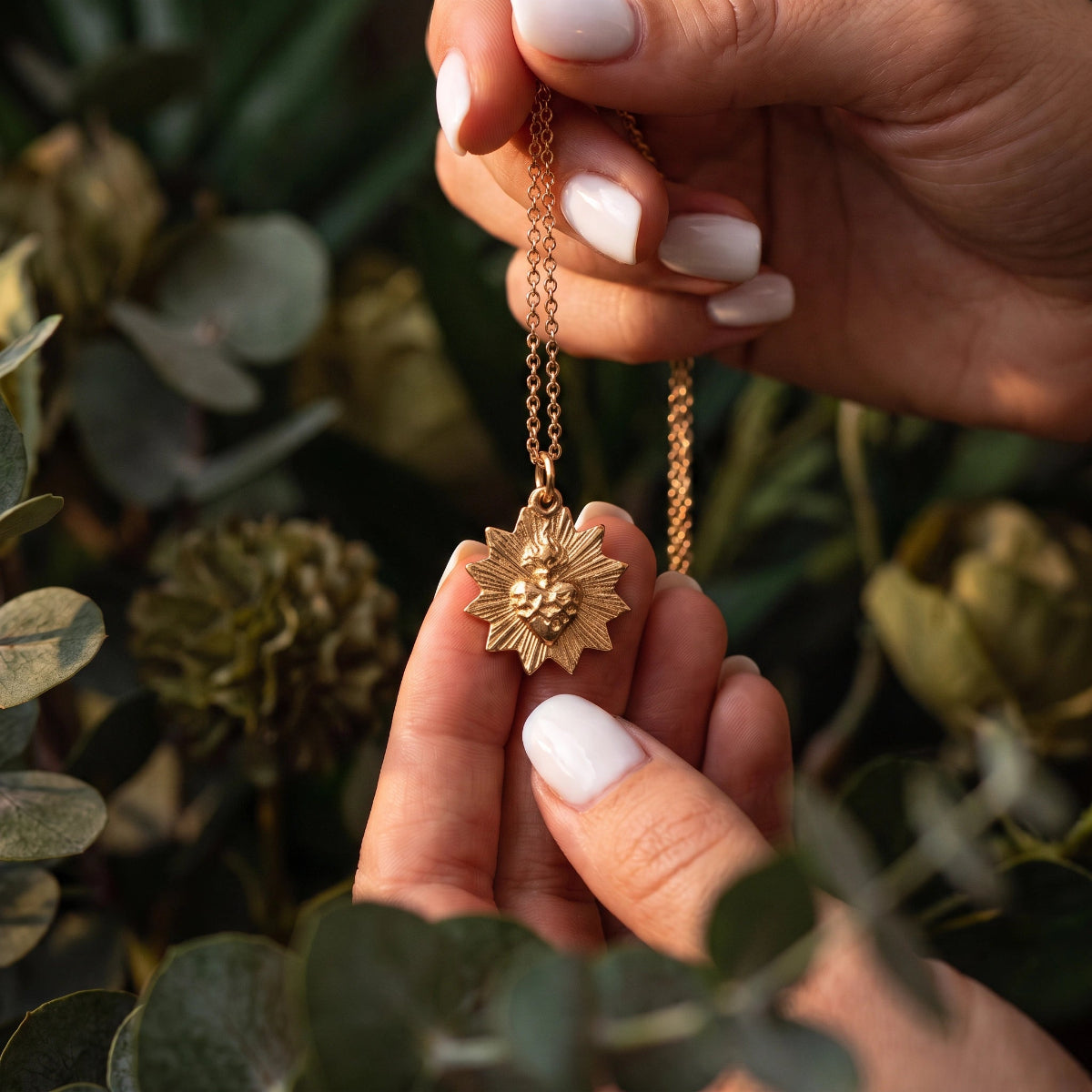 Sacred Heart Medallion Charm