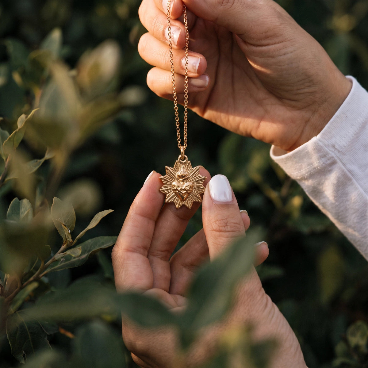 Sacred Heart Medallion Charm