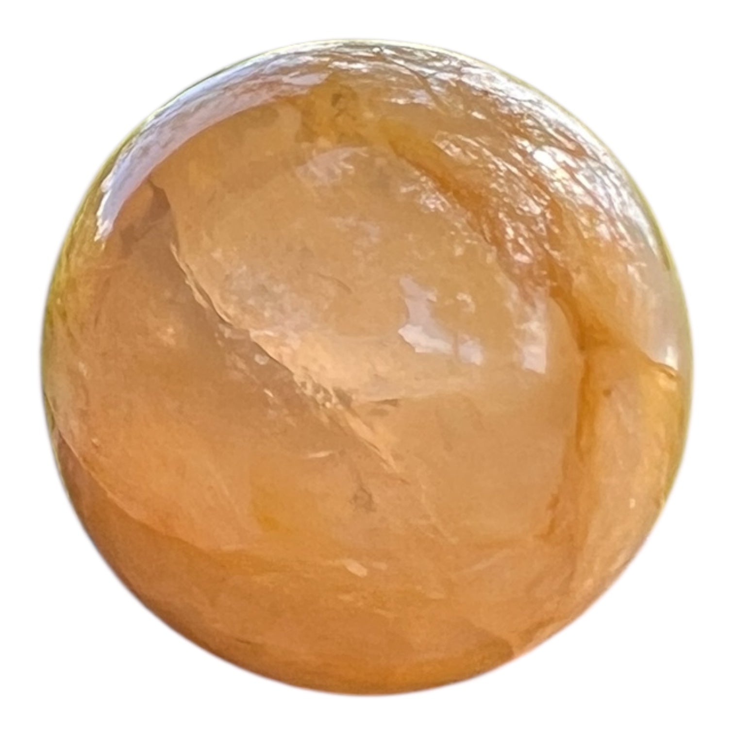 Optical Honey Calcite Ball from Madagascar
