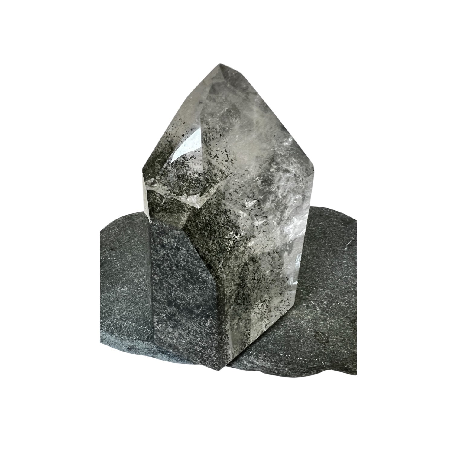 Unique Specimen  Quartz Point Chlorite  Multi Phantom with Window and Isis formation