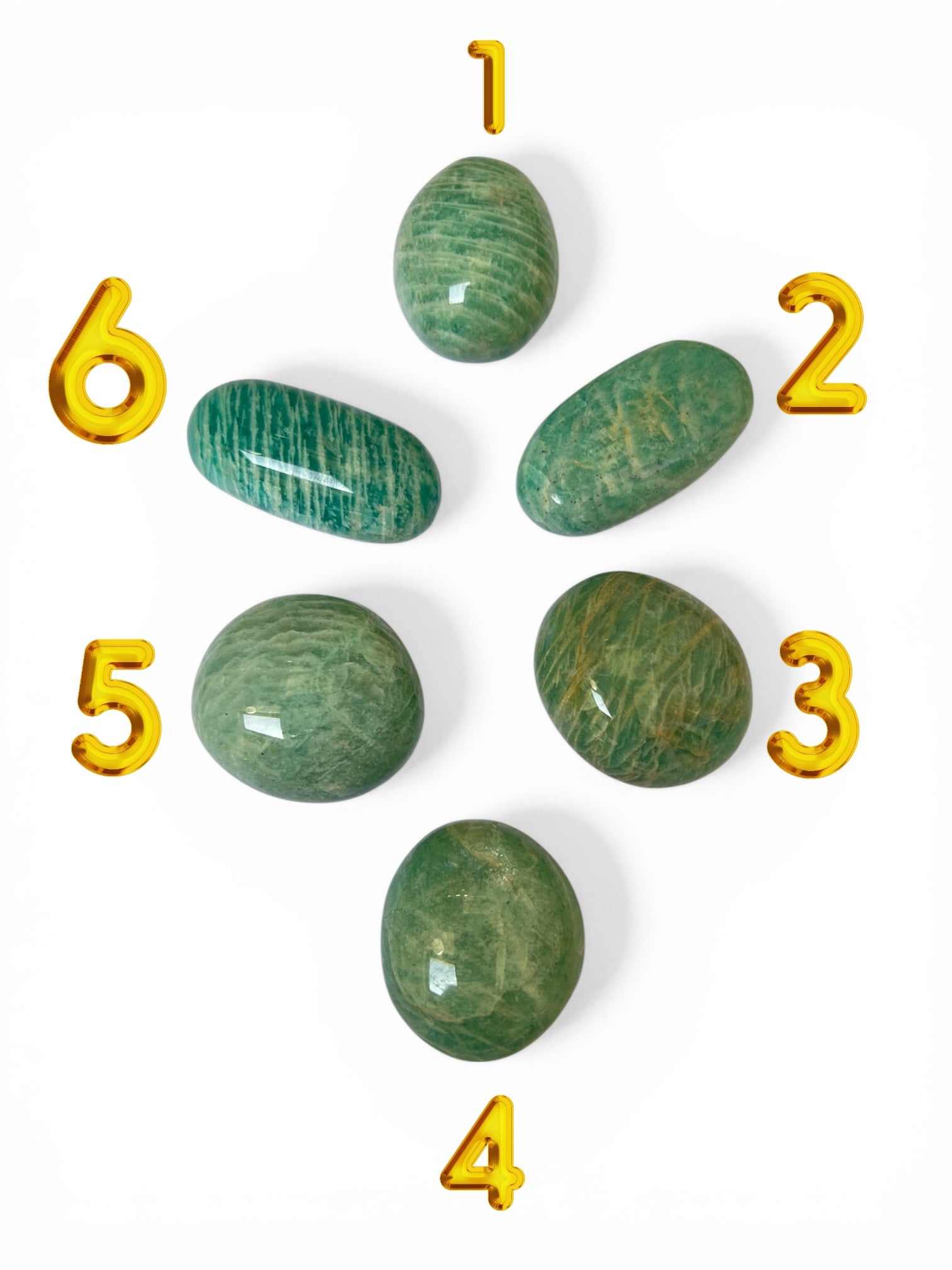 Amazonite Palm Pebble from Madagascar
