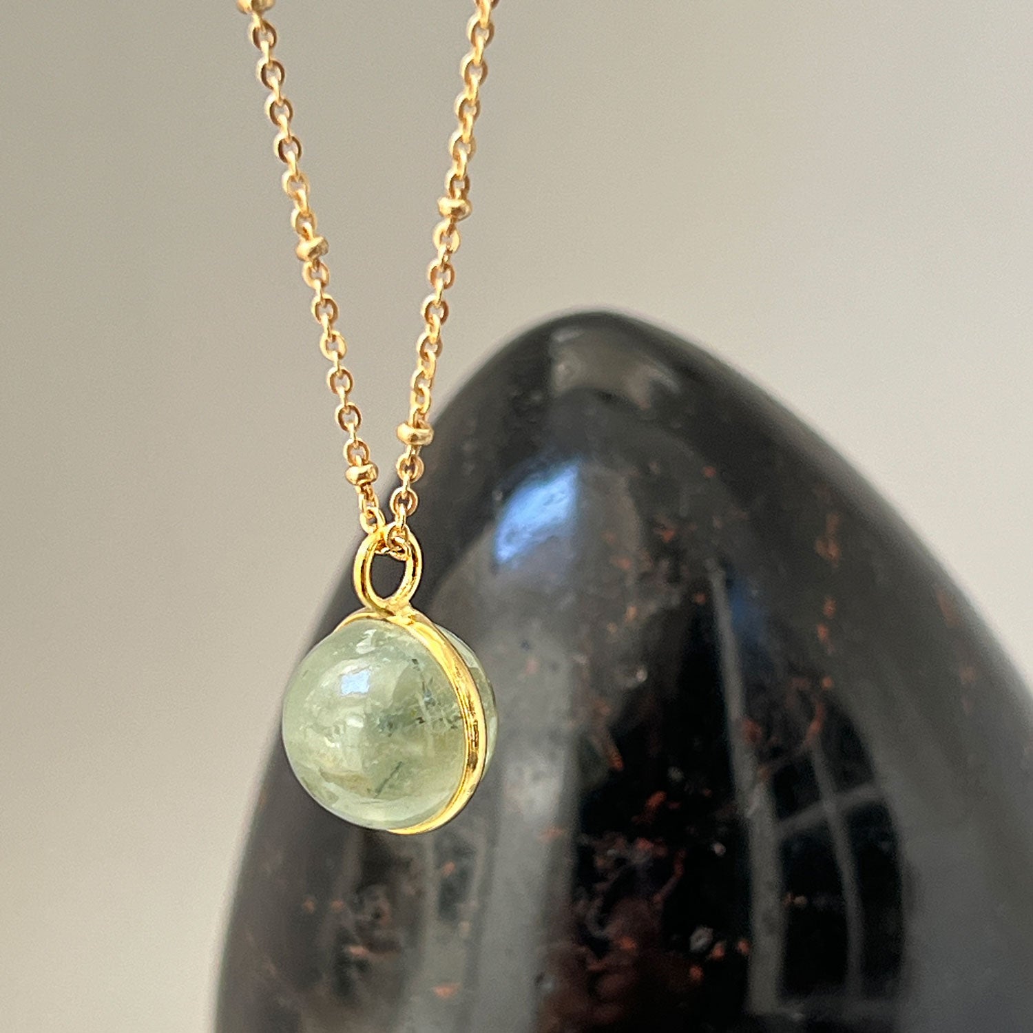 Magic Prehnite Ball on Long Satellite Chain