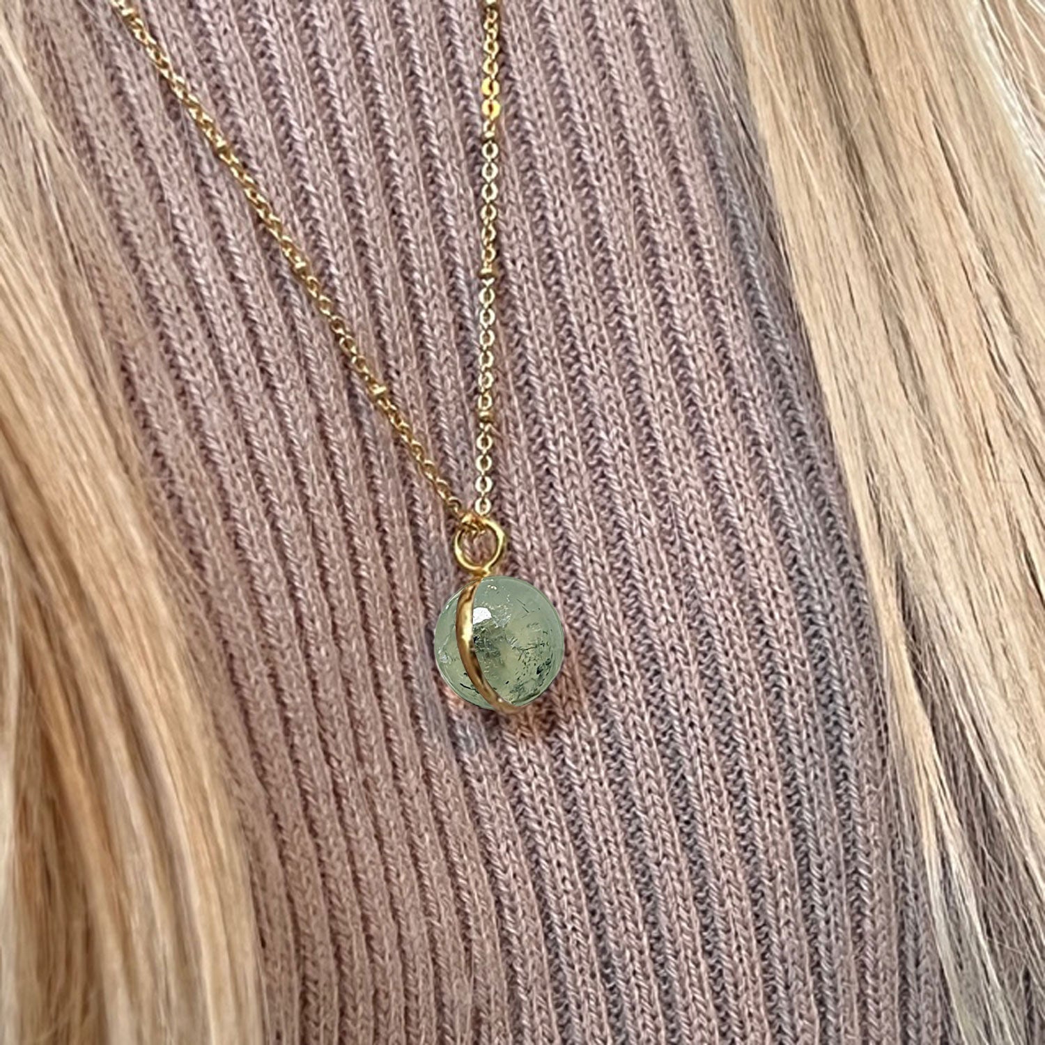 Magic Prehnite Ball on Long Satellite Chain