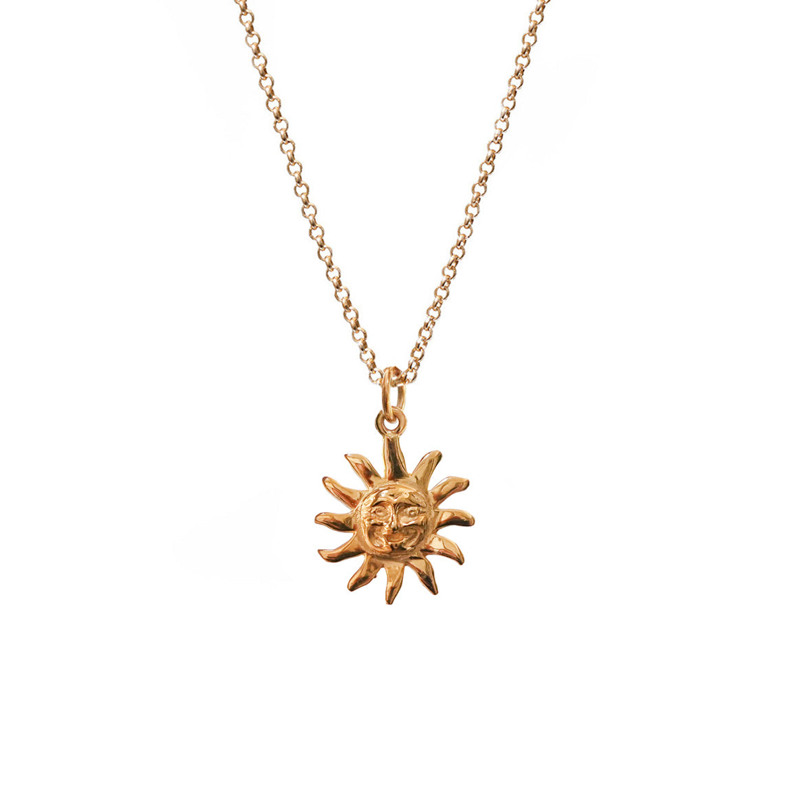 Celestial Sun Face Double sided Charm