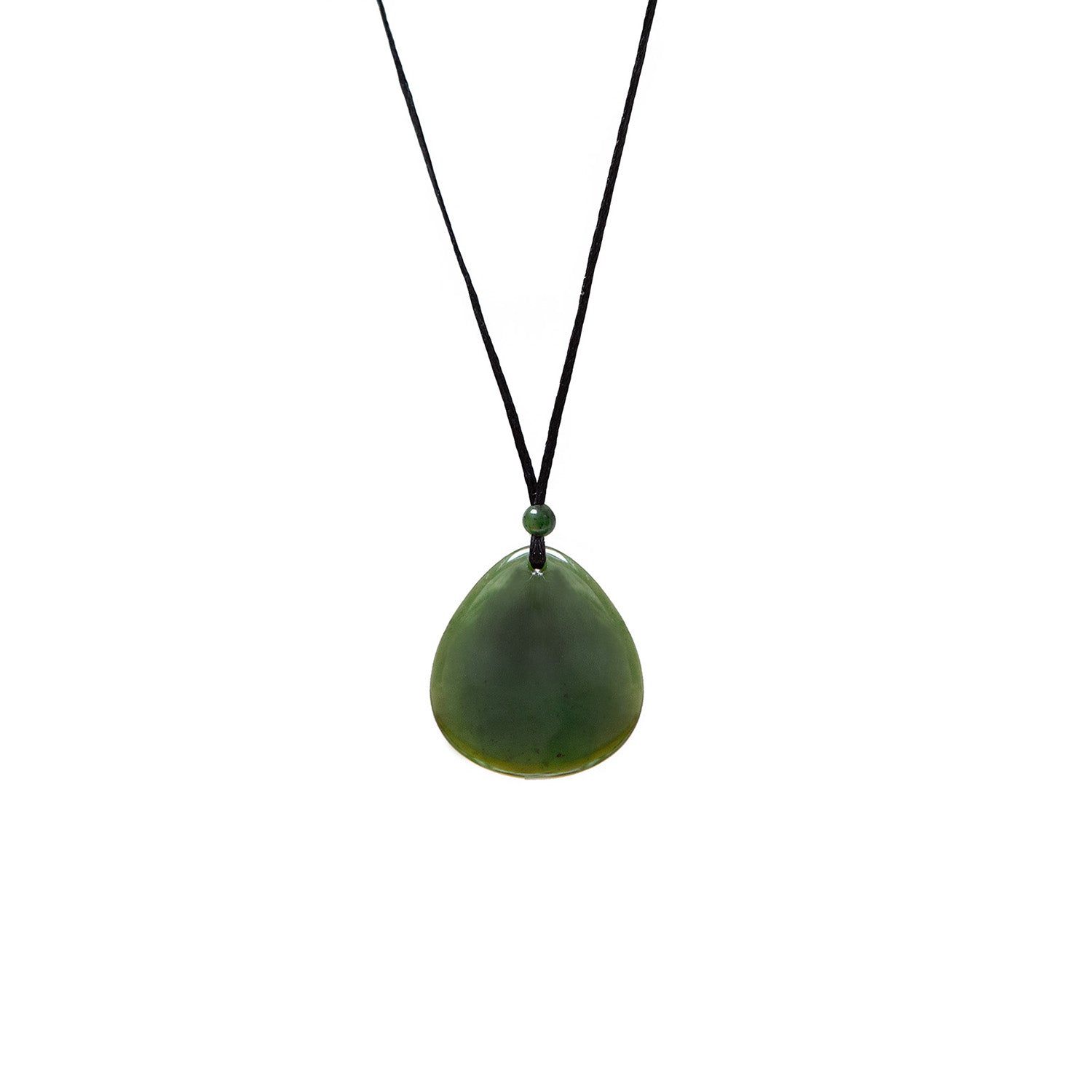 unique Large Alaskan Jade Teardrop On Adjustable Cord
