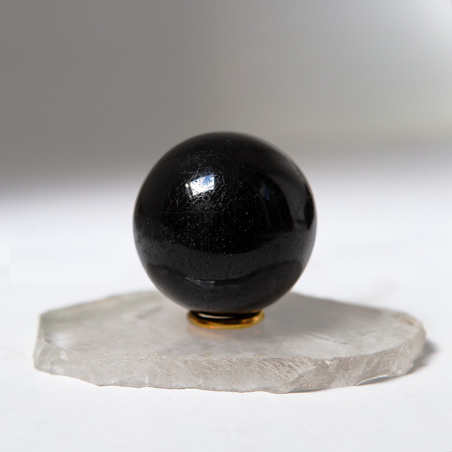 Unique Black Tourmaline Sphere From Madagascar