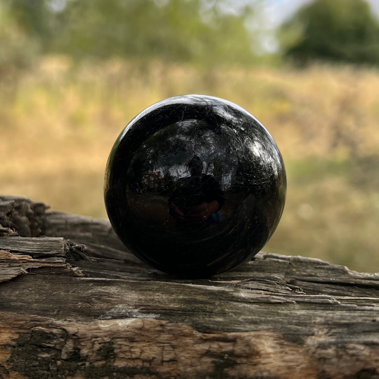 Unique Black Tourmaline Sphere From Madagascar