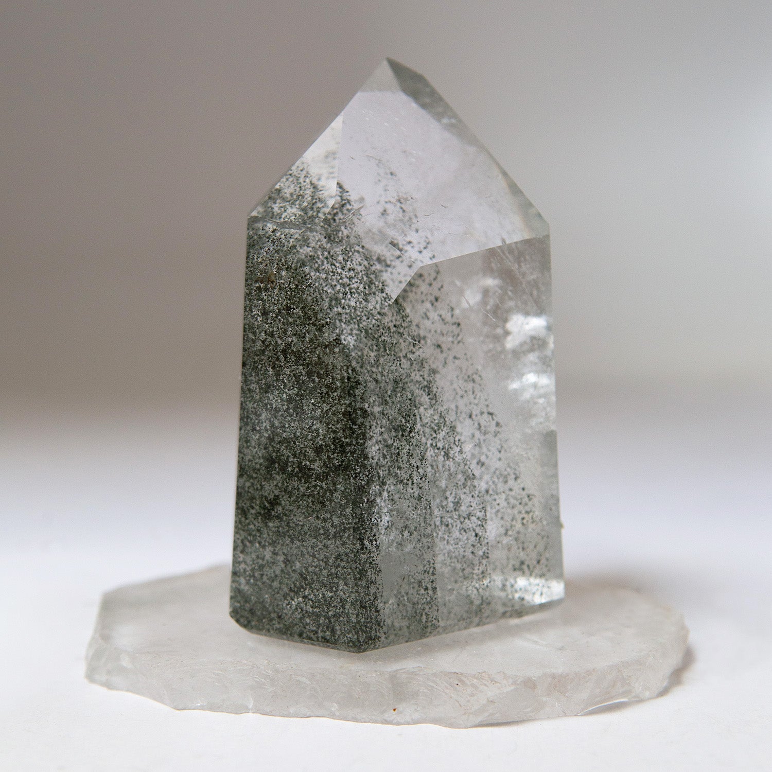 Unique Specimen  Quartz Point Chlorite  Multi Phantom with Window and Isis formation