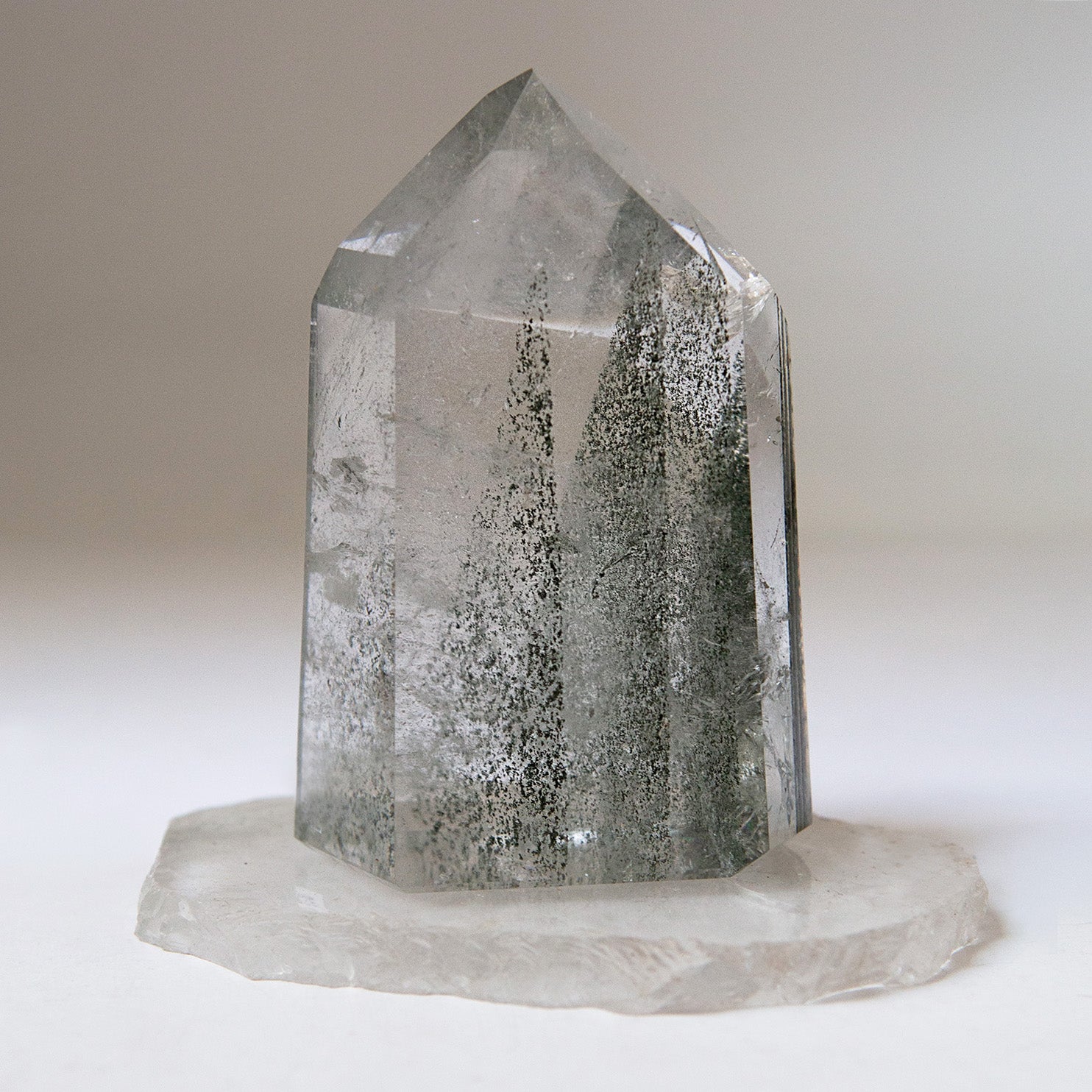 Unique Specimen  Quartz Point Chlorite  Multi Phantom with Window and Isis formation