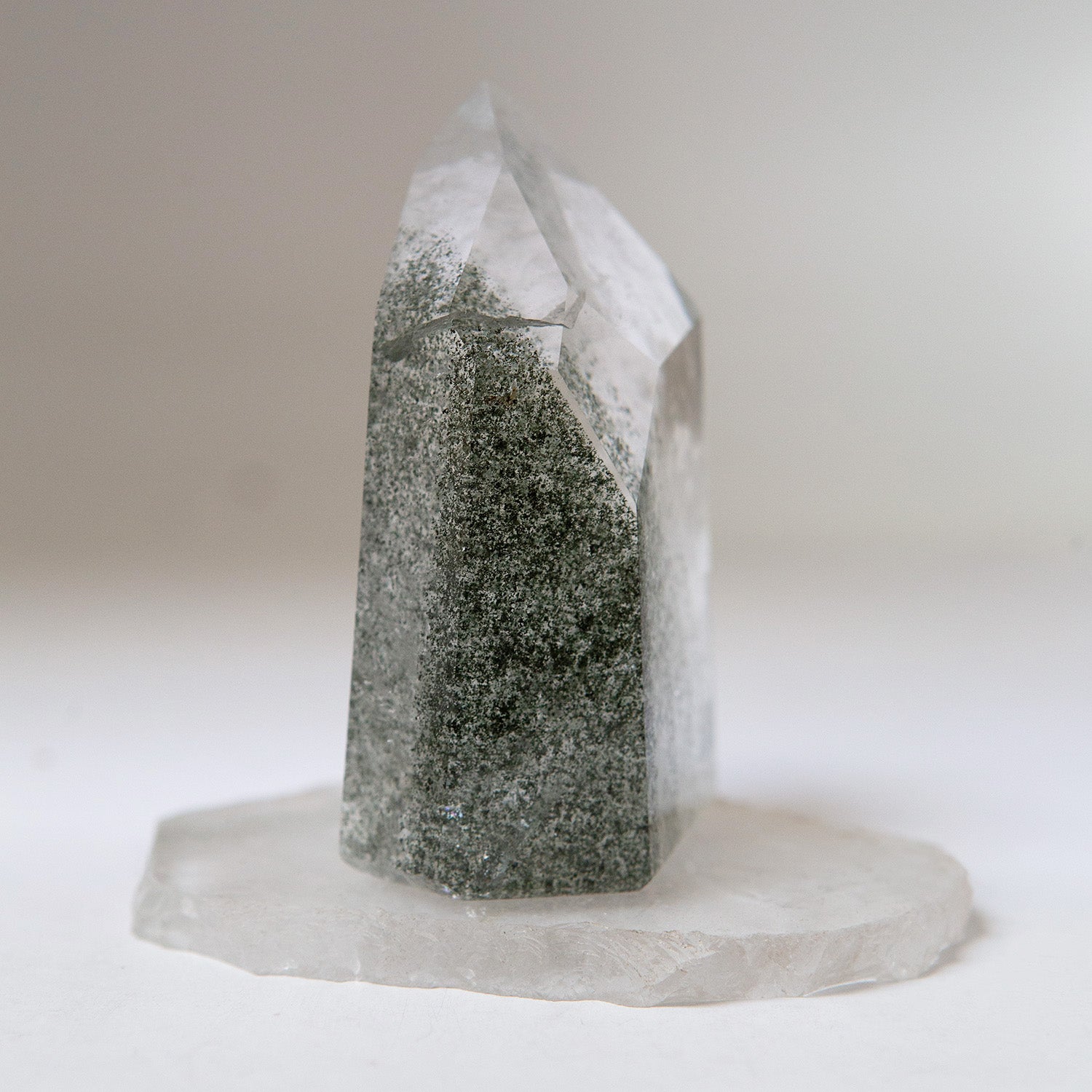 Unique Specimen  Quartz Point Chlorite  Multi Phantom with Window and Isis formation
