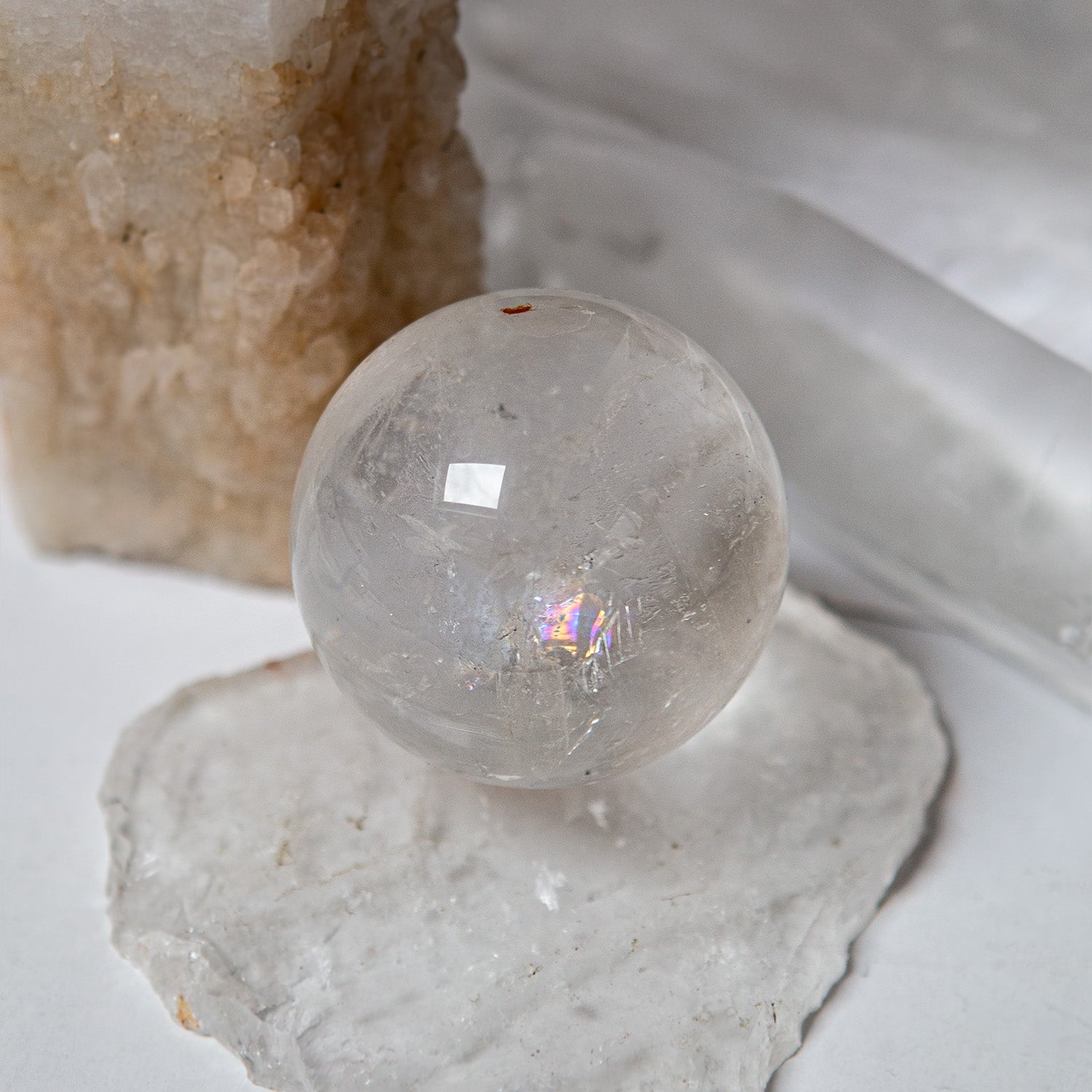Unique Clear Quartz Ball from Brazil