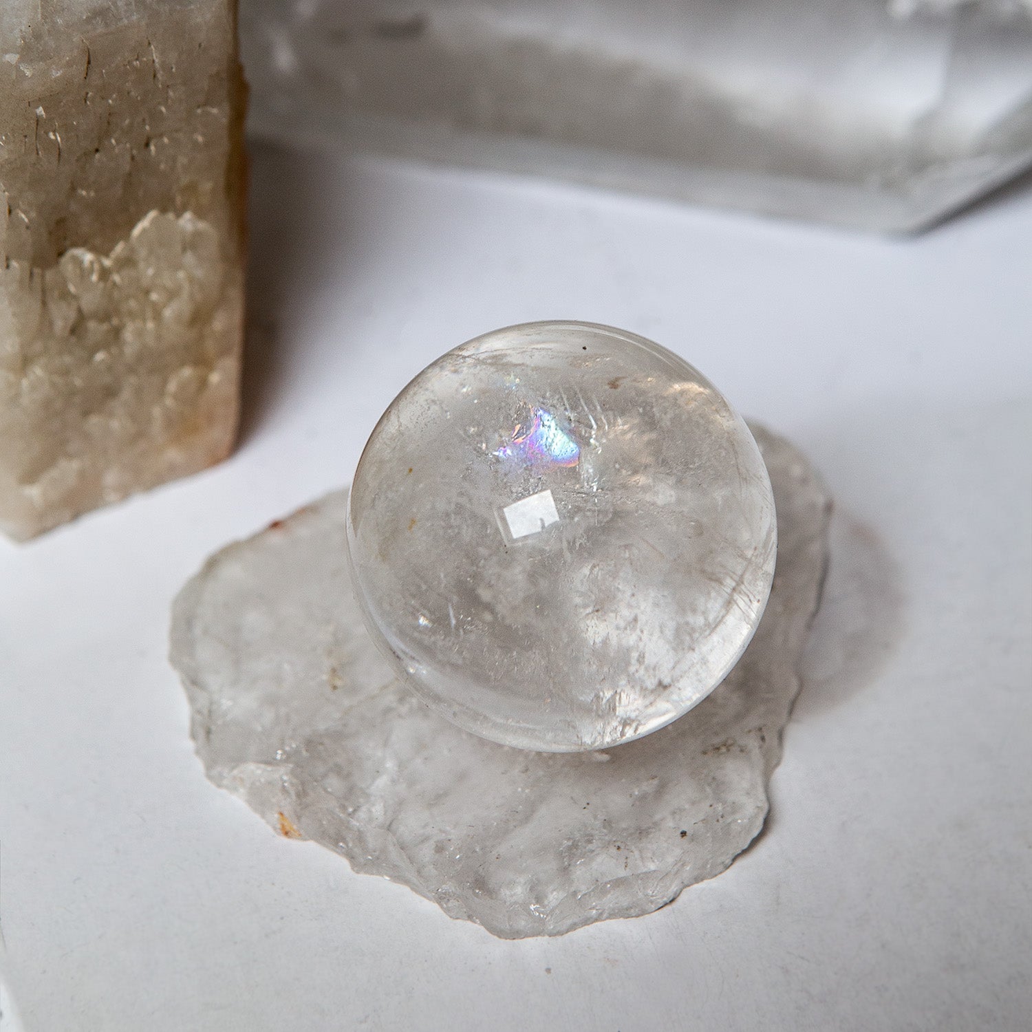 Unique Clear Quartz Ball from Brazil