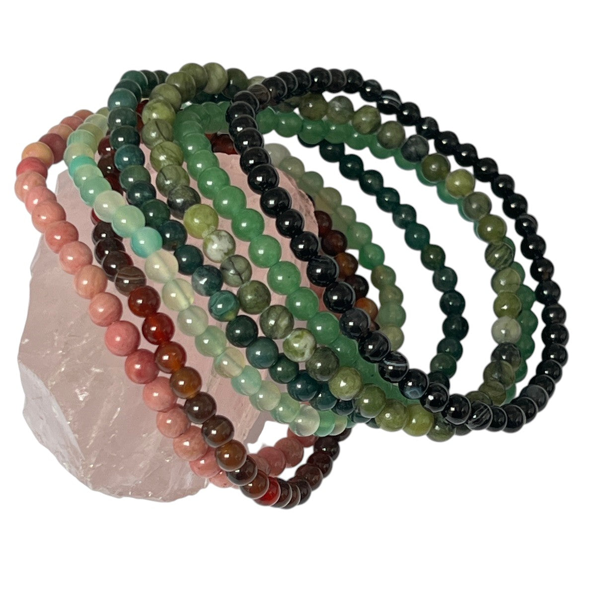 Semi Precious Stone Bracelet elasticated
