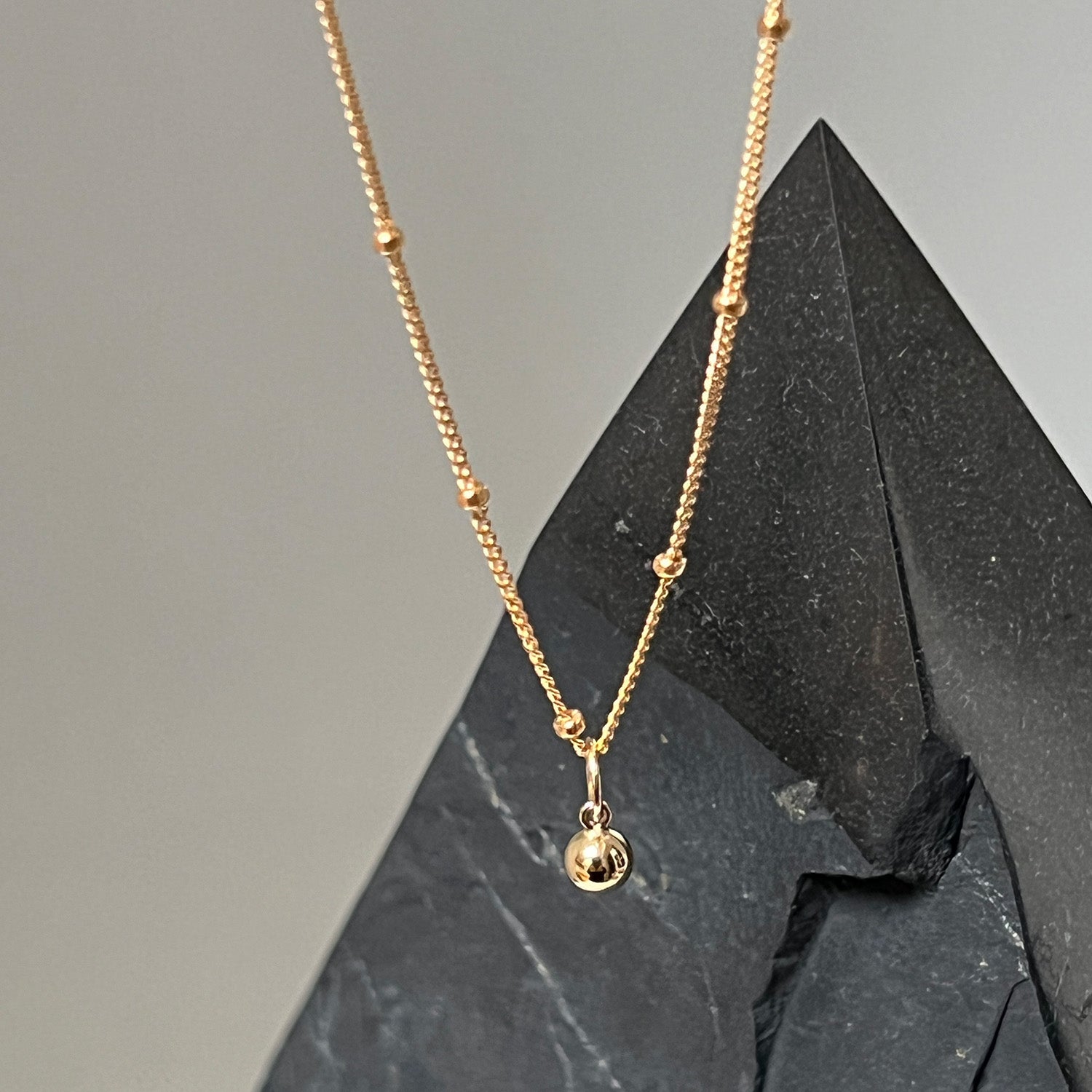 Gold Filled Mini Ball Necklace