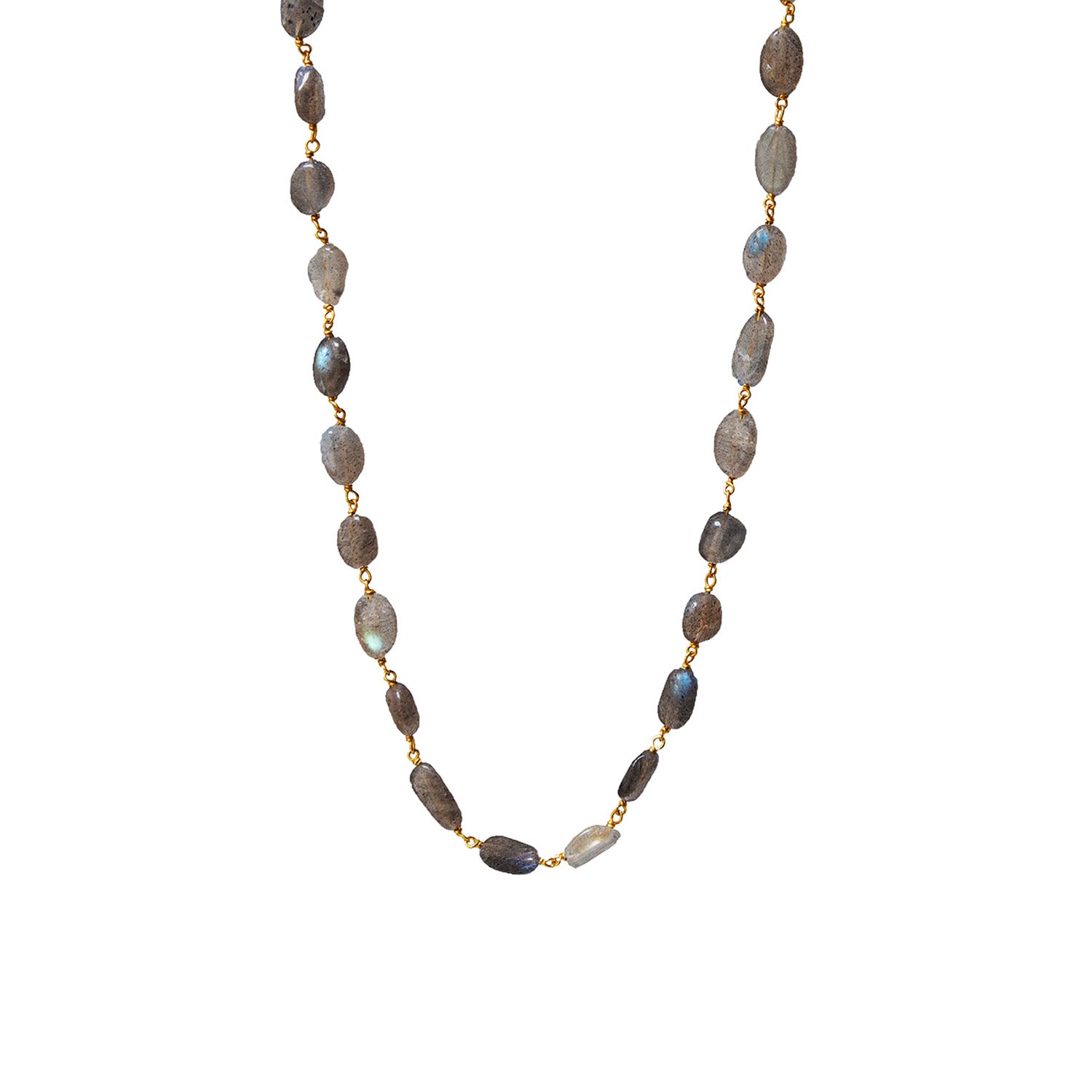 Rosary Pebble Labradorite