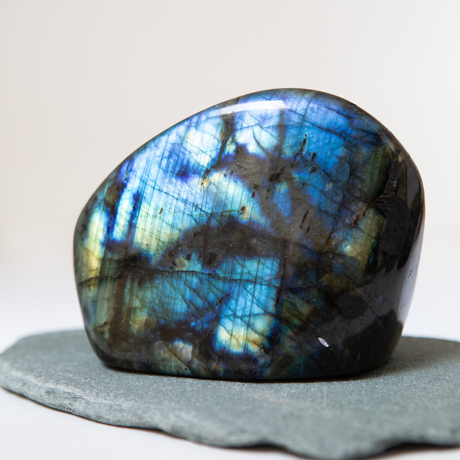 Polished Freeform Labradorite From Madagascar