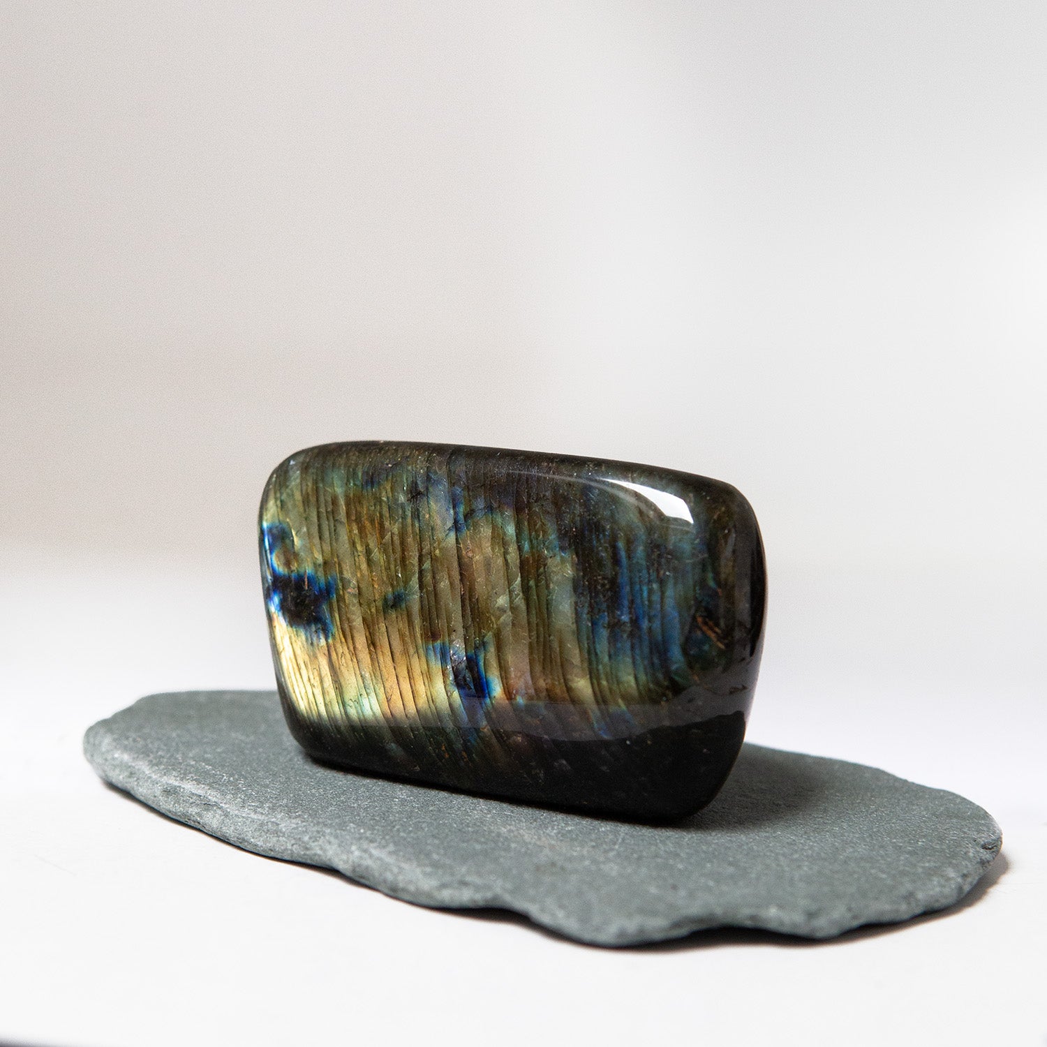 Polished Freeform Labradorite From Madagascar