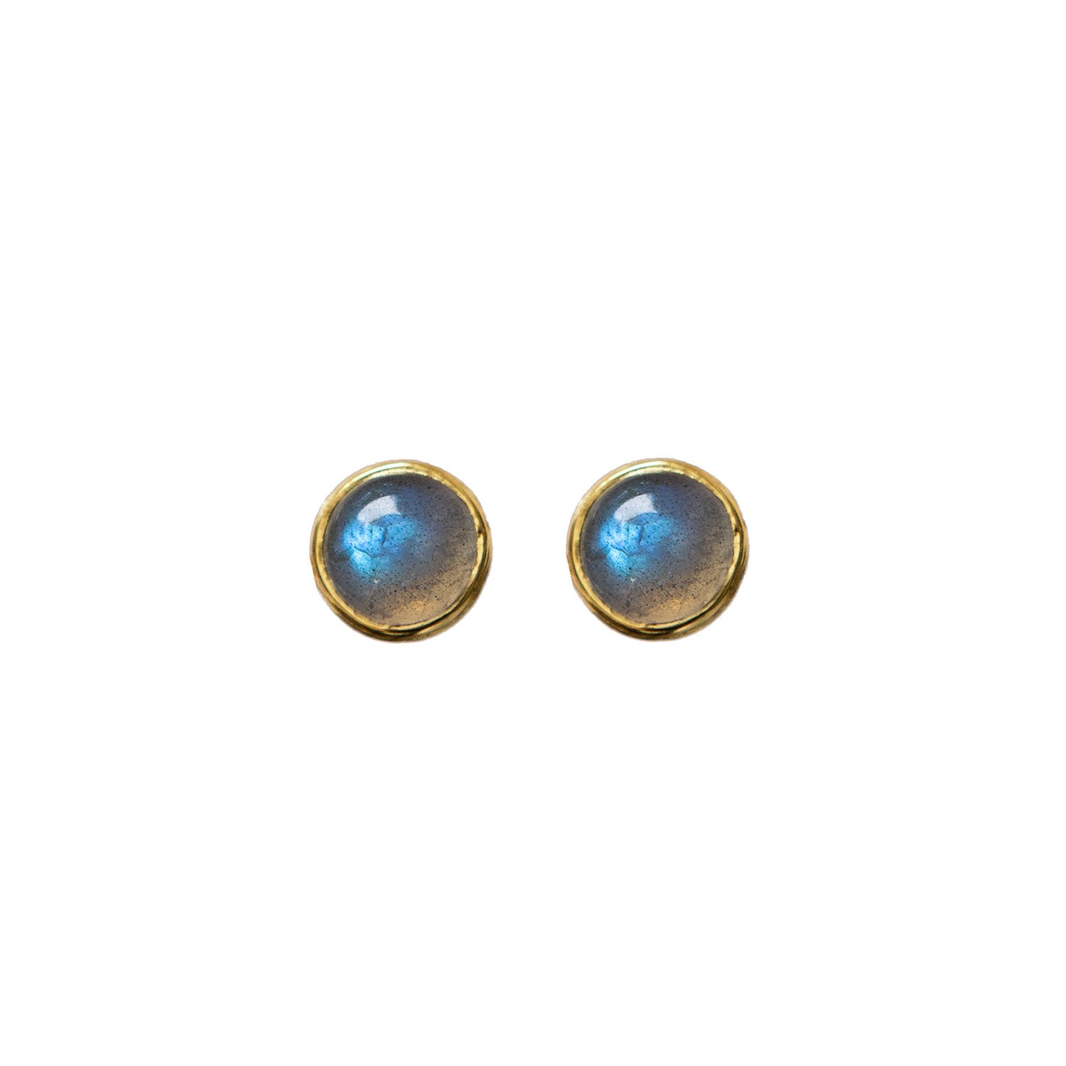 Small Round Cabochon Earrings