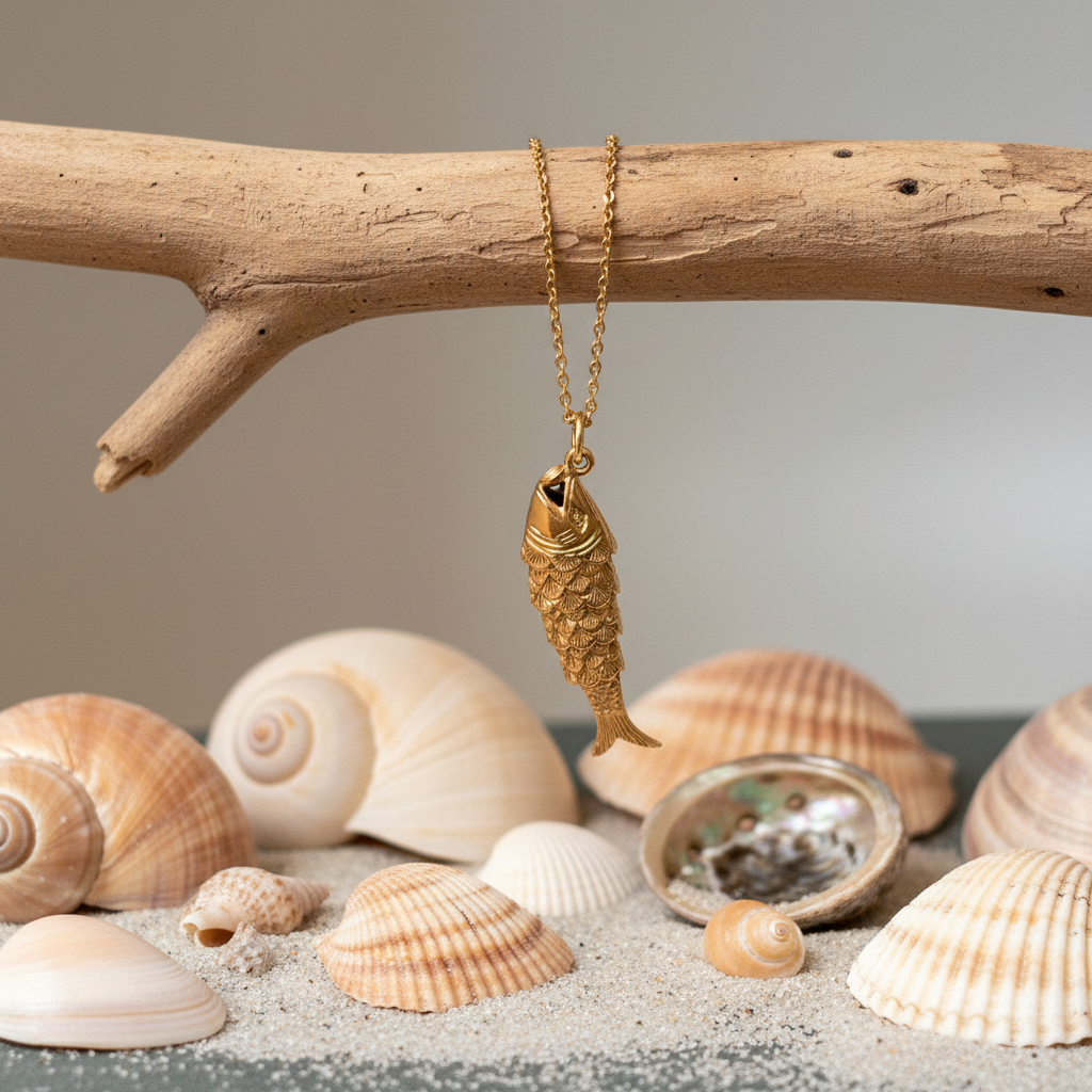 Articulated Fish Charm British Made