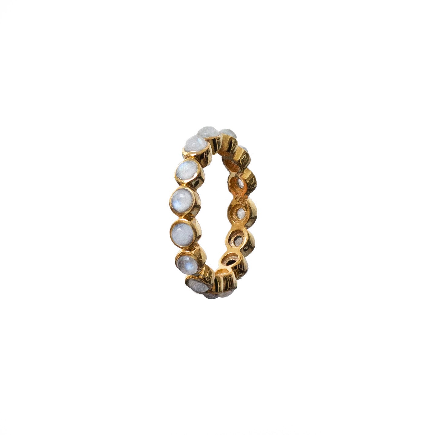 Eternity Moonstone Cabochon Vermeil Ring