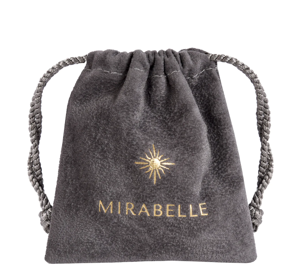Mirabelle grey jewellery pouch