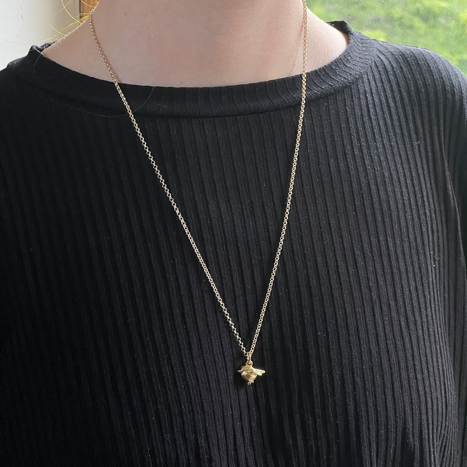 Robin Charm on Baby Belcher Chain Short Or Long