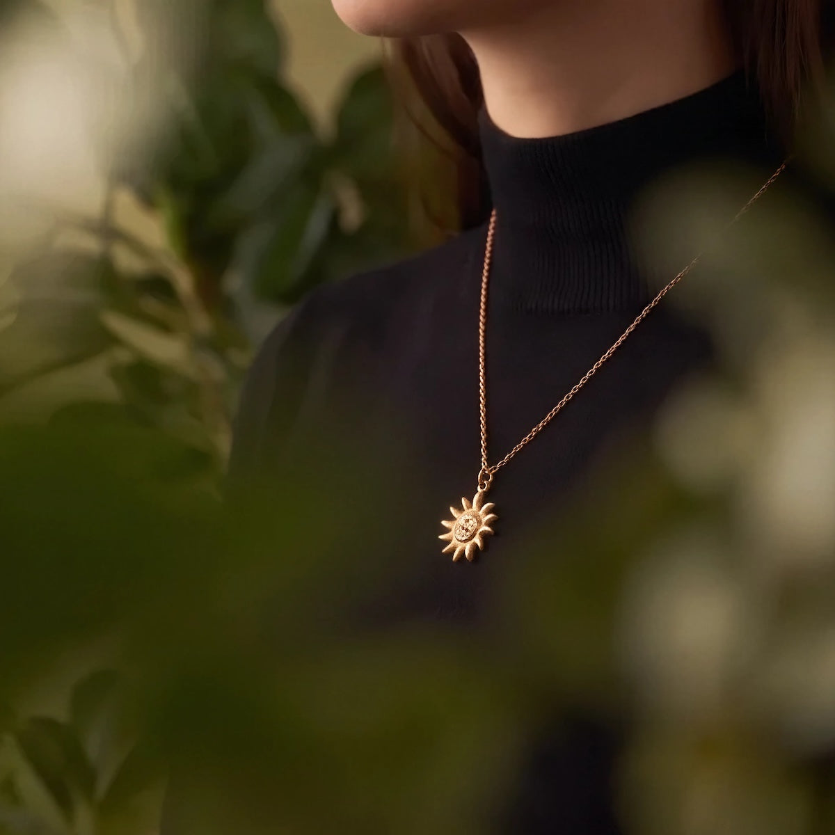 Celestial Sun Face Double sided Charm
