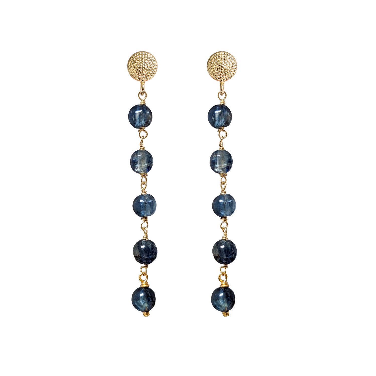 Talia 5 stone Kyanite earrings