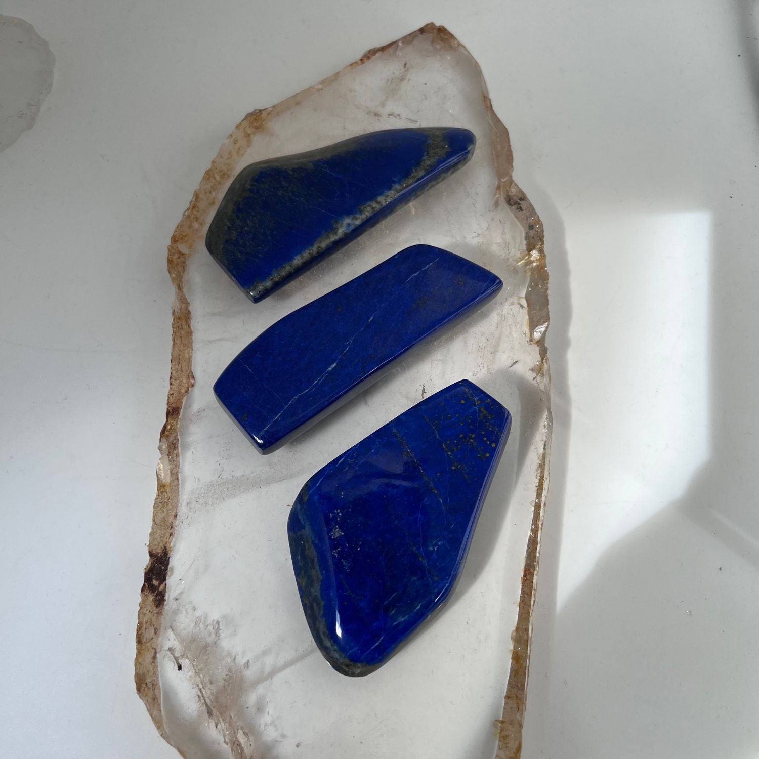 Lapis Lazuli natural  flat stone