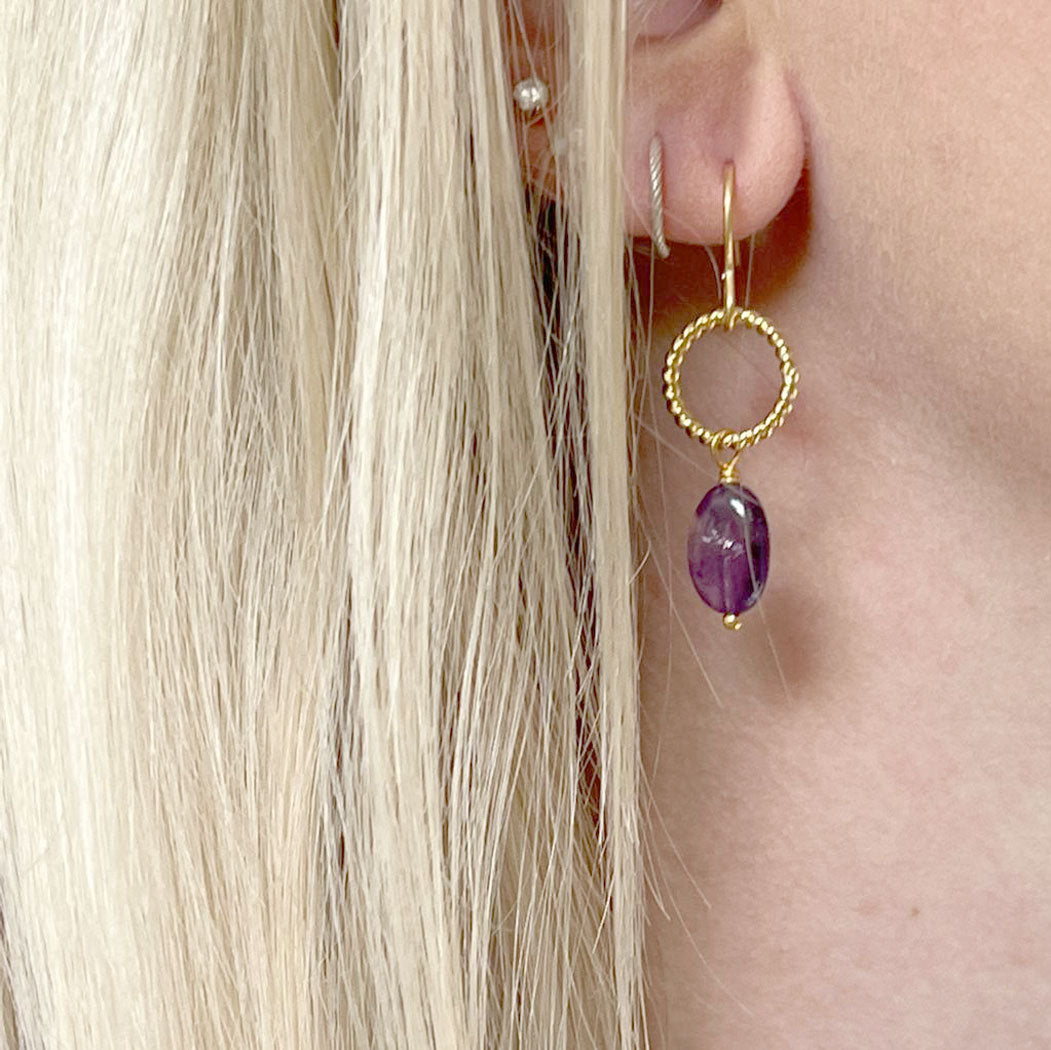 Alexis Amethyst earrings