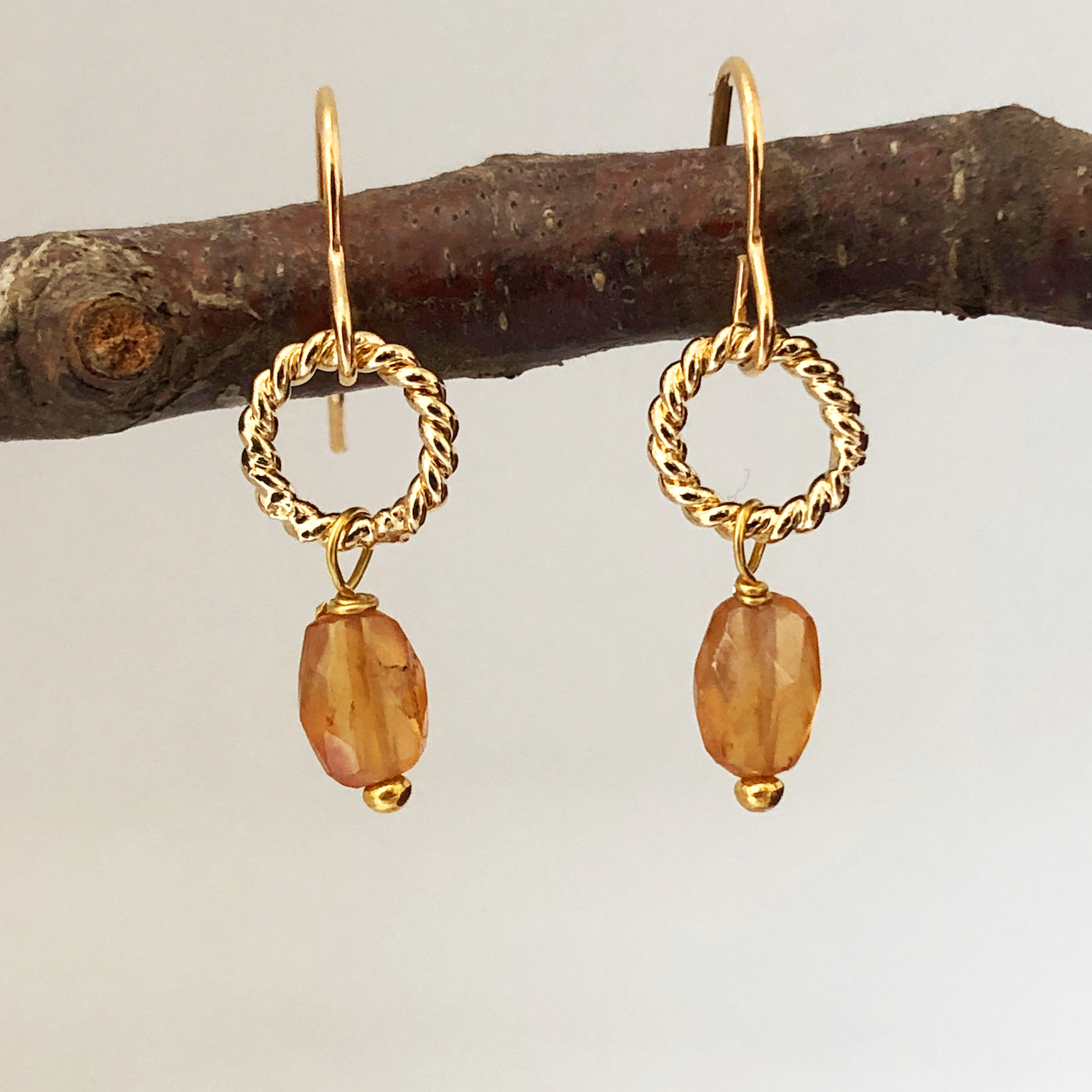 Alexis Earrings Citrine