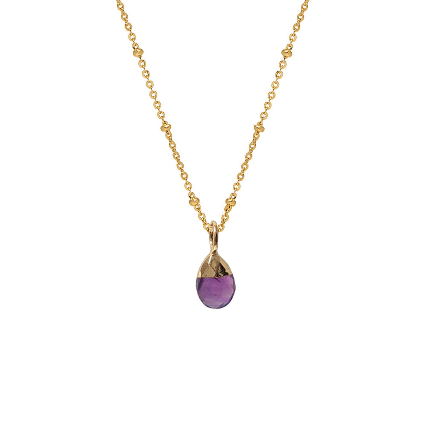 Amethyst Briolette on Satellite Chain