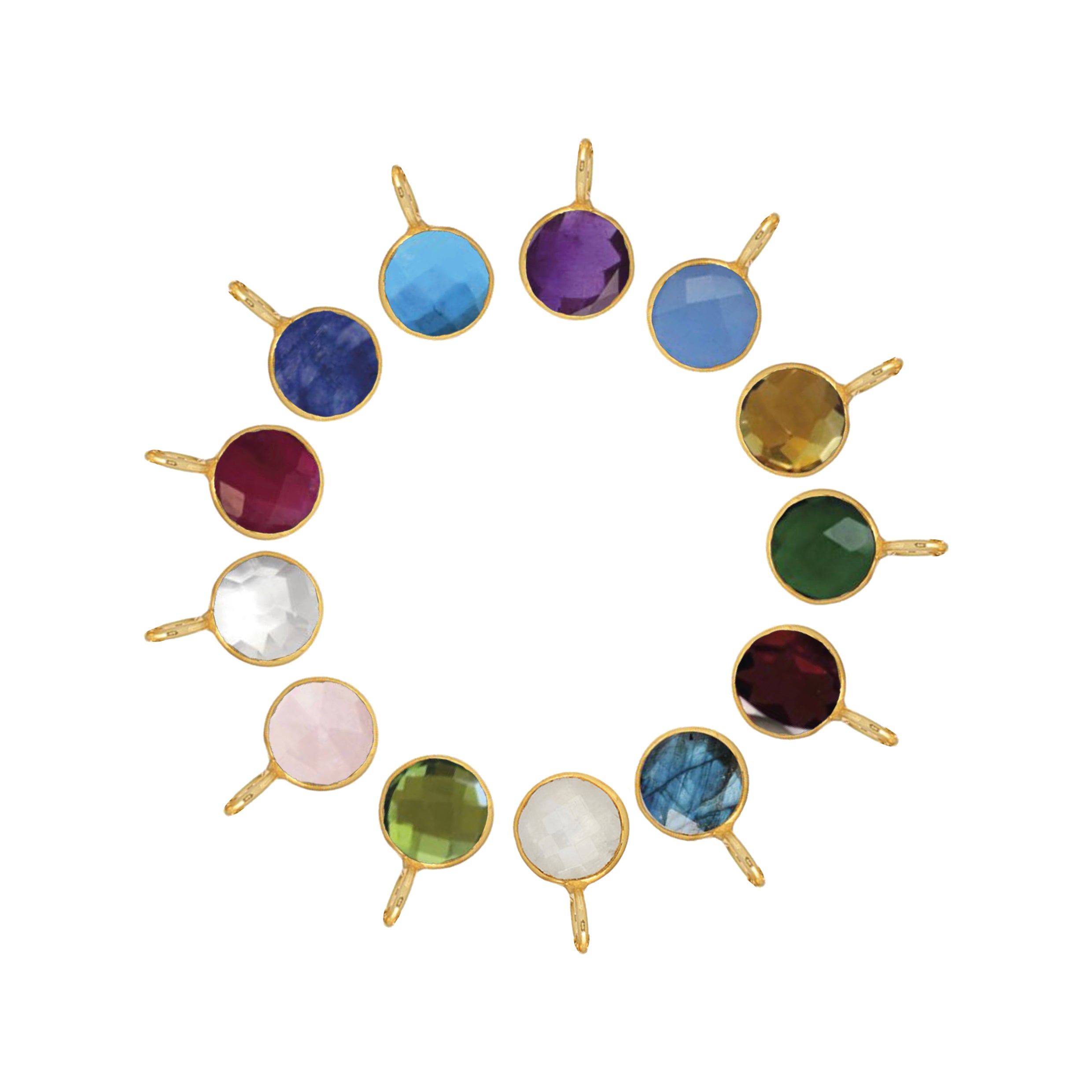 Astro Semi-Precious Birthstone Pendant - Mirabelle Jewellery