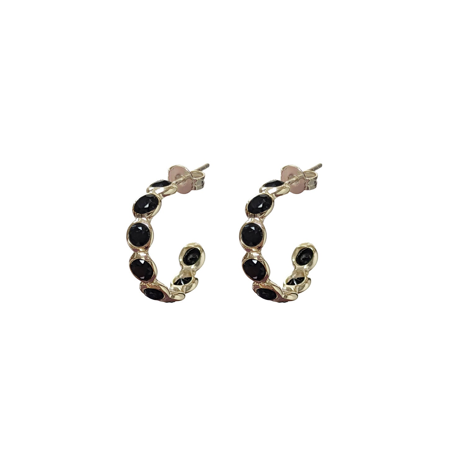 Creole Multi Black Onyx Earrings