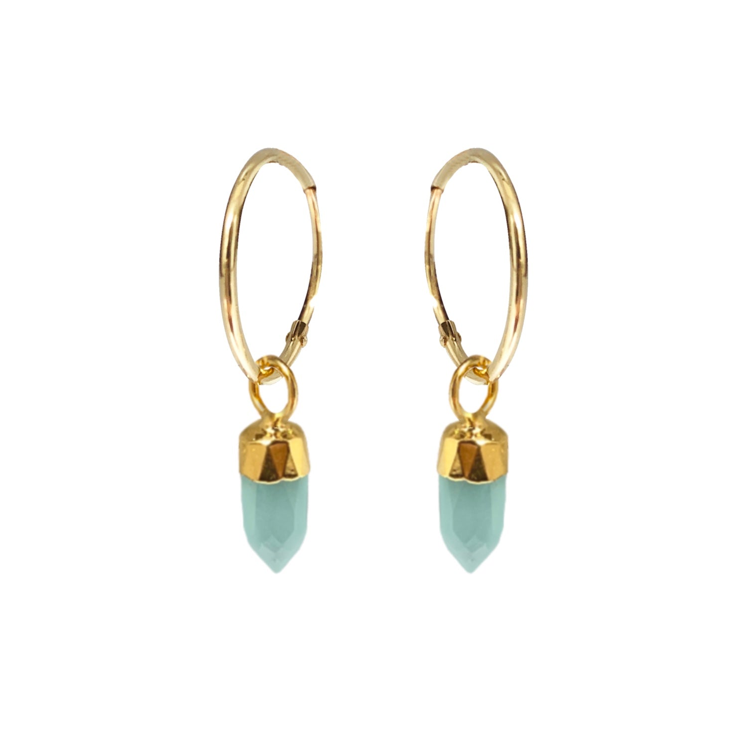 Cora Creole with Mini Point Aqua Chalcedony