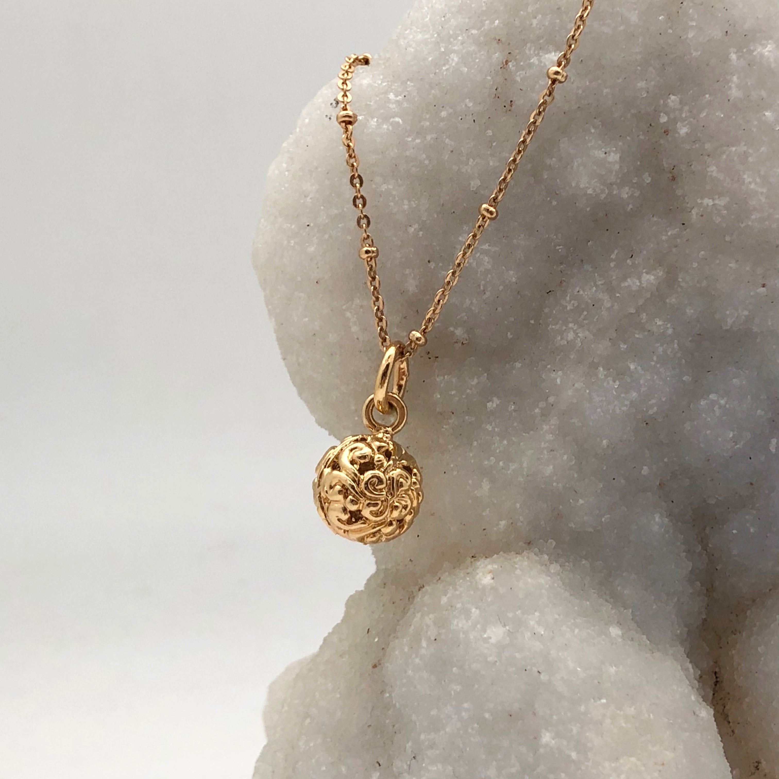 Filigree Ball Pendant - Mirabelle Jewellery