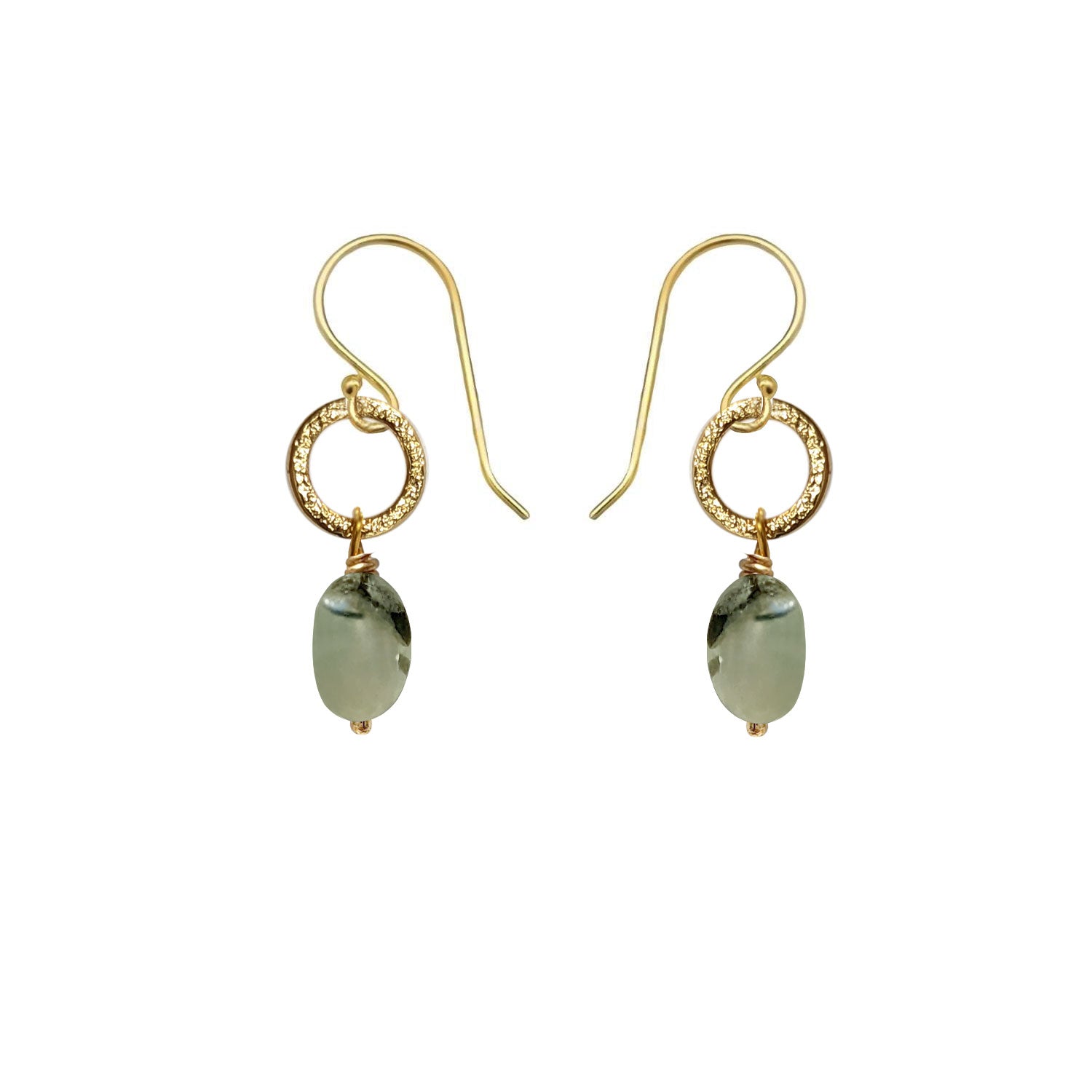 Gita Earrings Prehnite